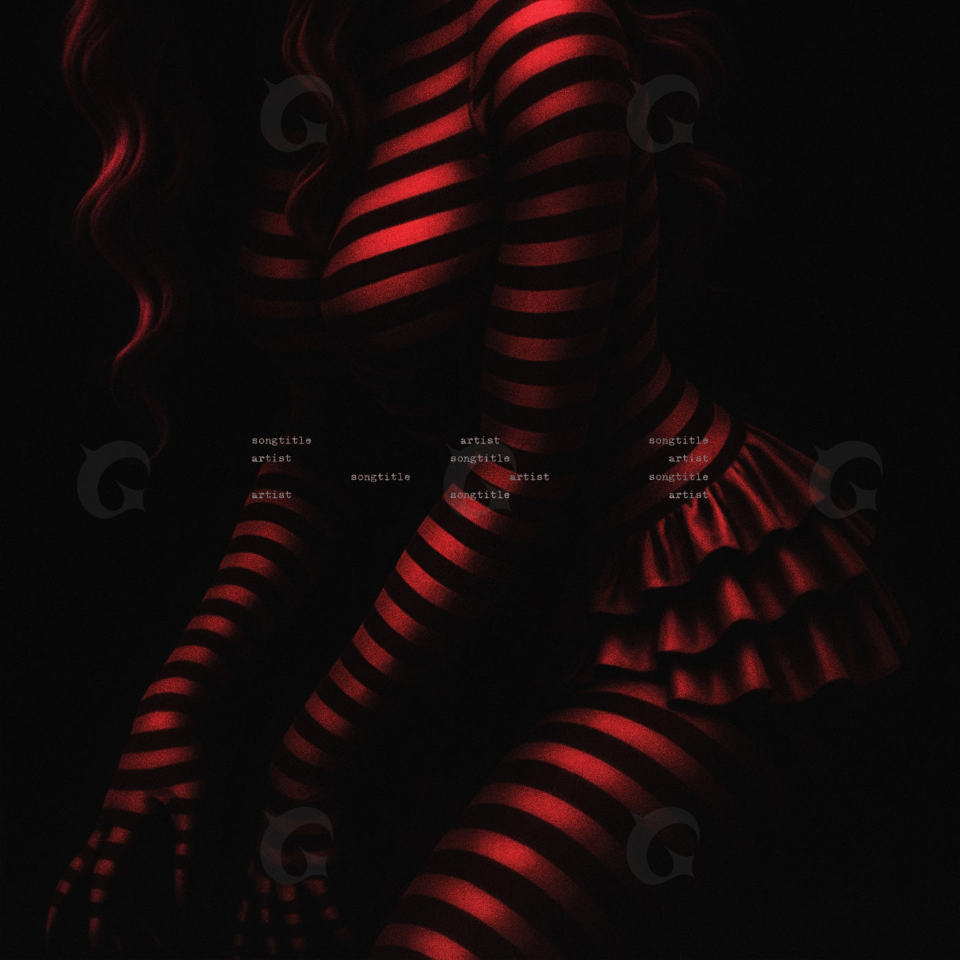Striped silhouette dance