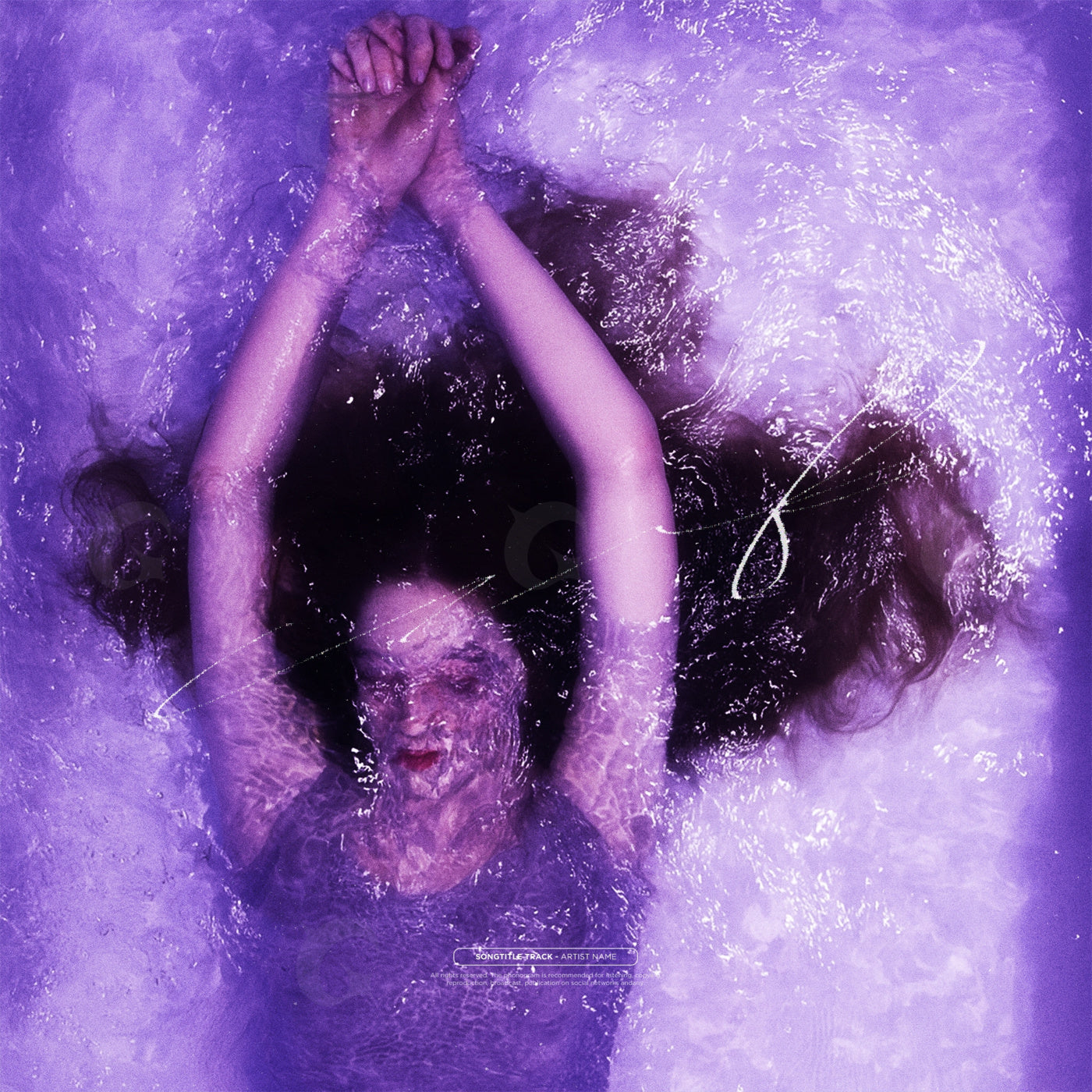 Submerged hands above