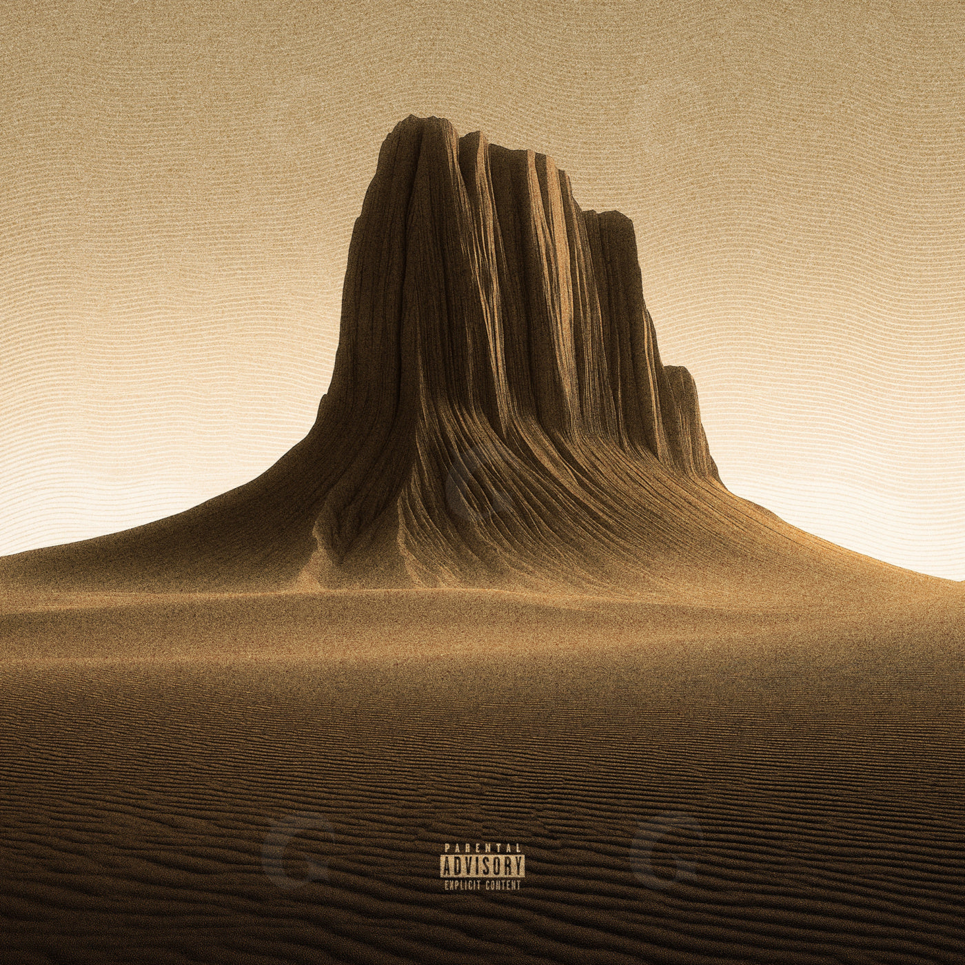 Desert monolith rising