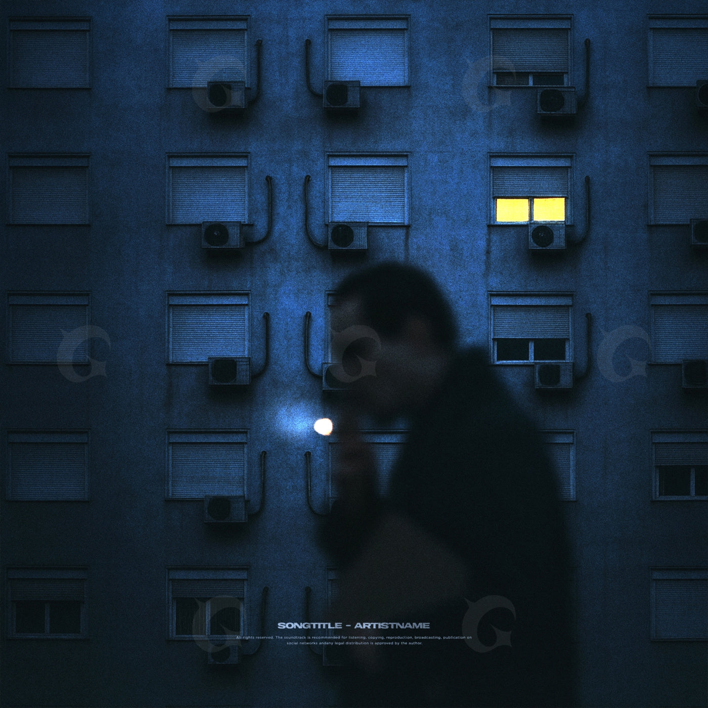 Midnight window glow