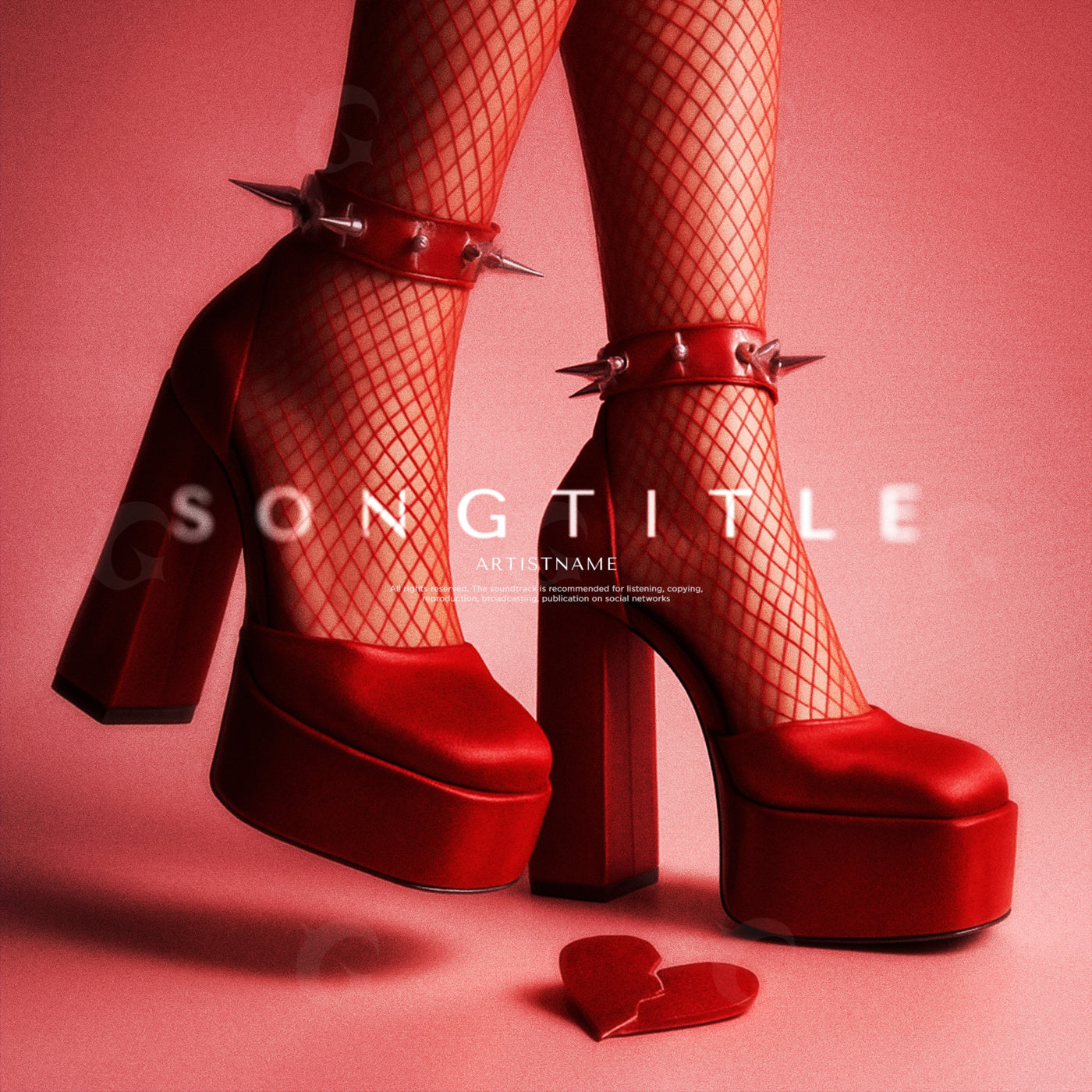 Spiked heel heart