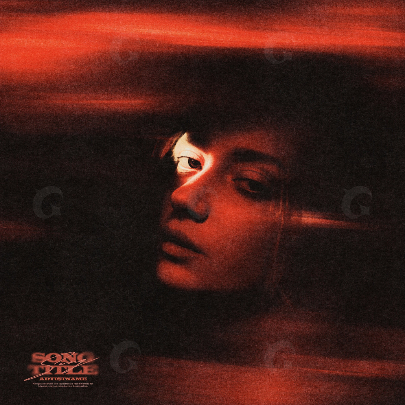 Silent gaze darkness