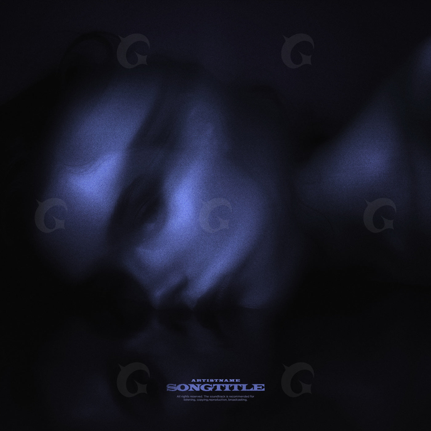 Blurred sleeping face