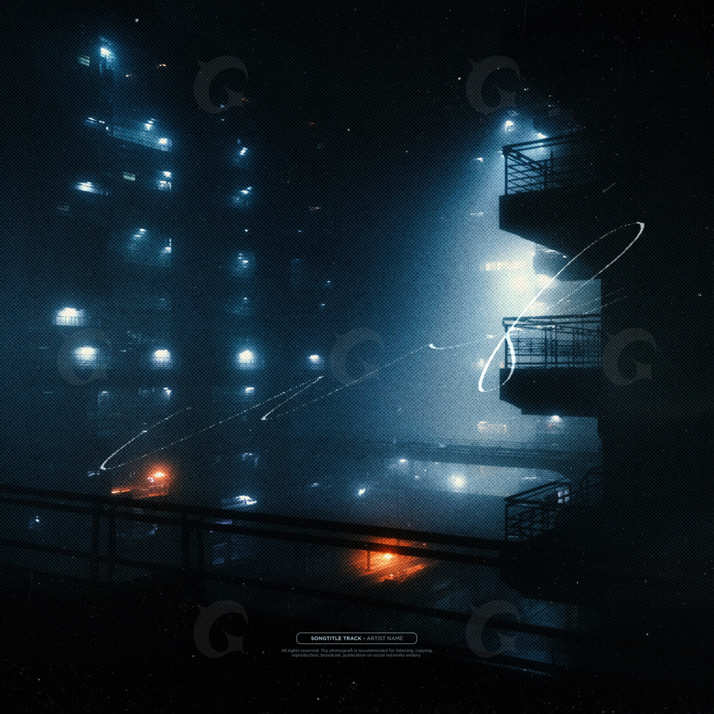 Midnight balcony lights