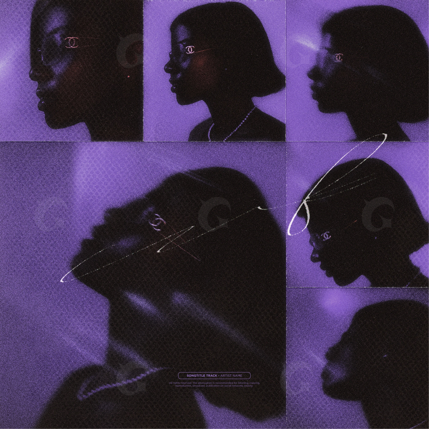 Silhouette portrait series