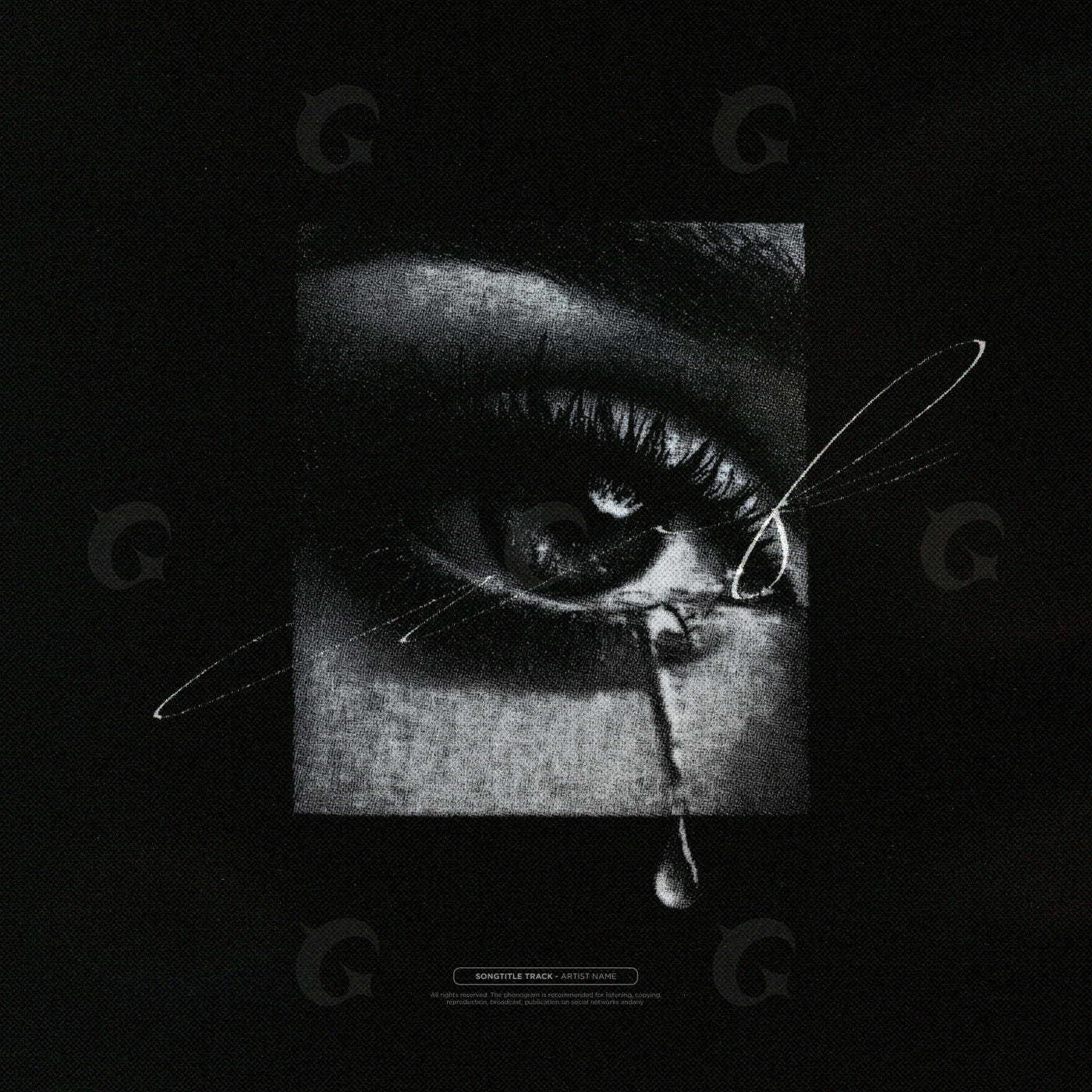 Tearful eyelash drop