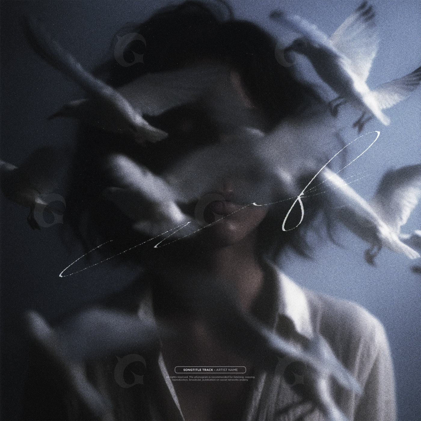 Birds around her