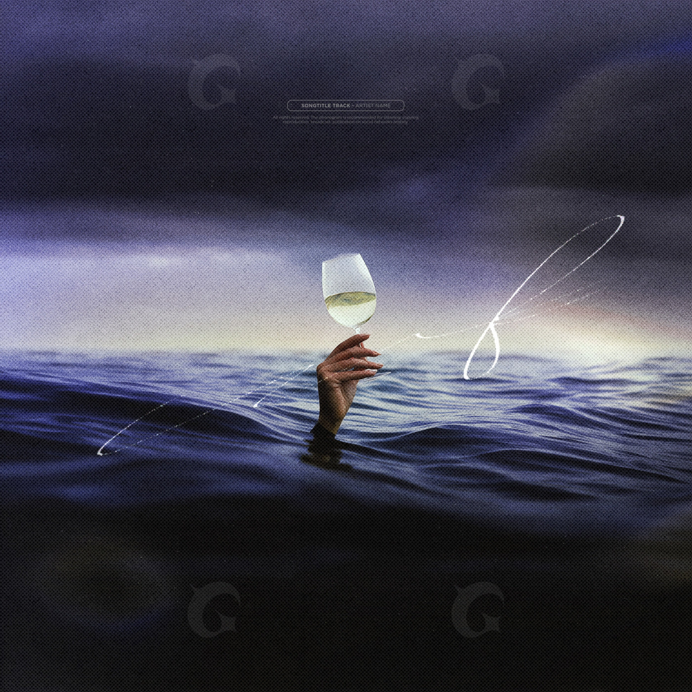 Hand holding wine