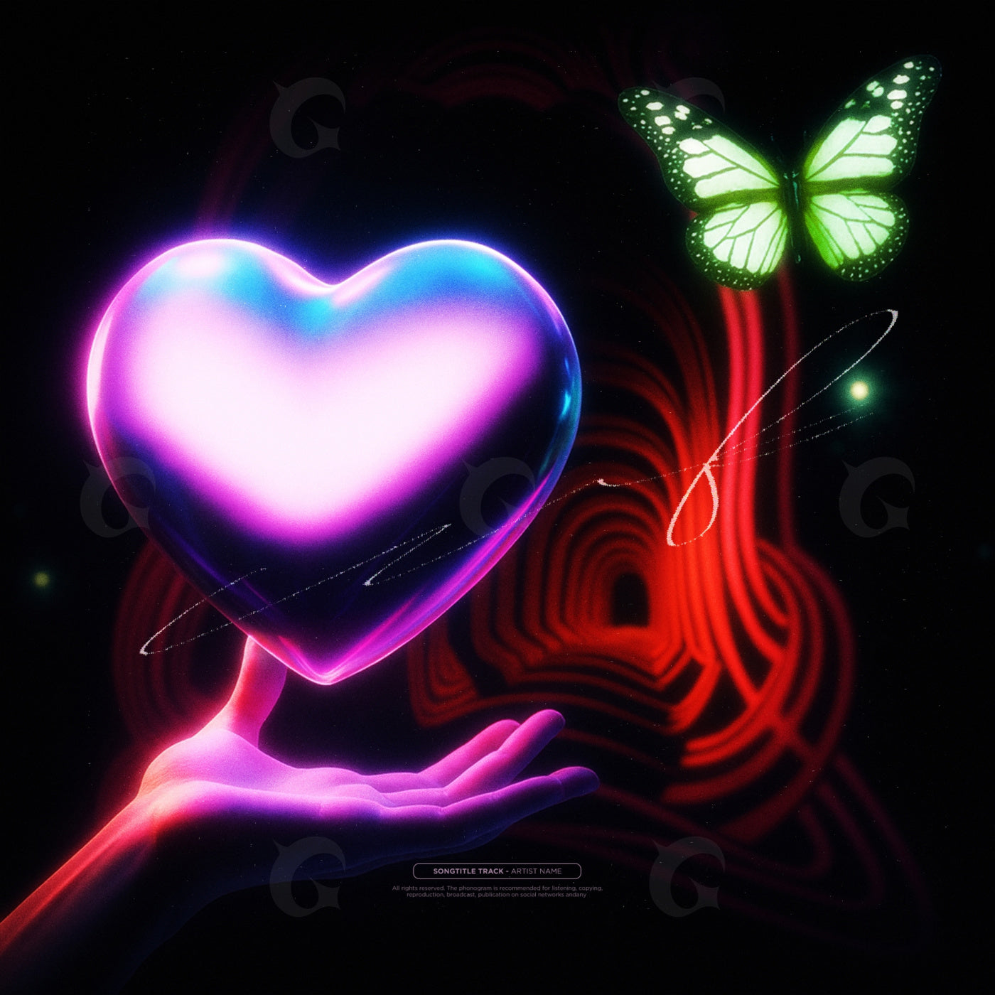 Luminous heart flight
