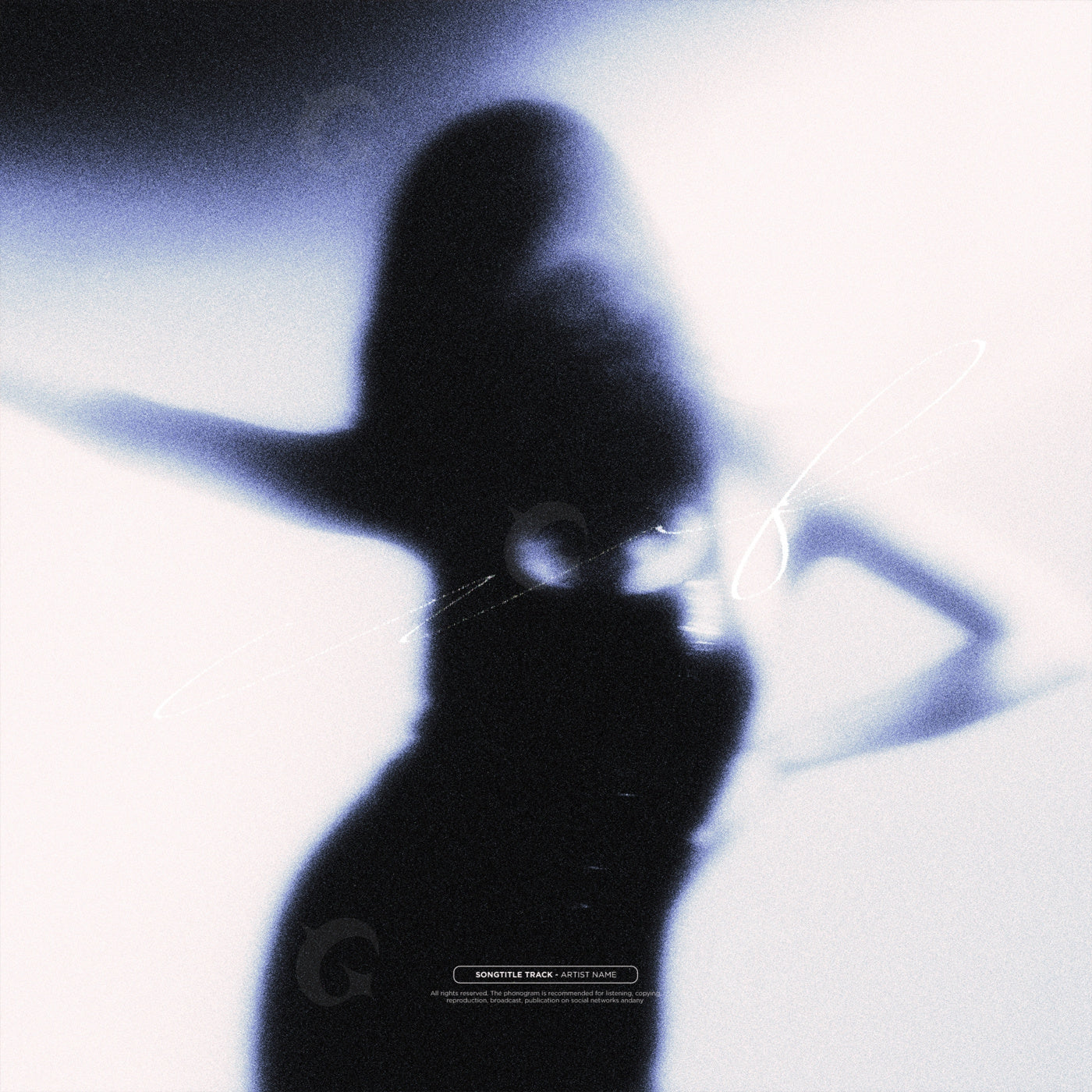 Silhouette of dancing woman