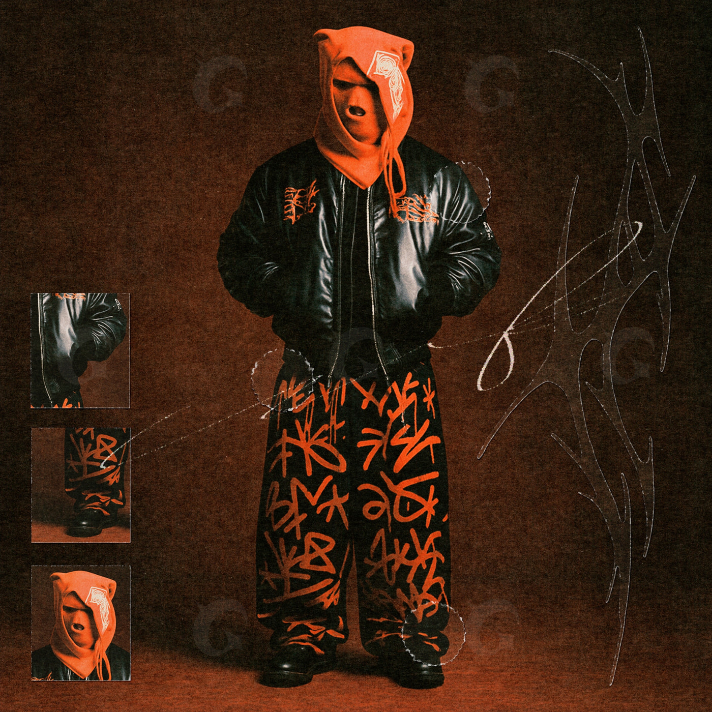 Masked street poet