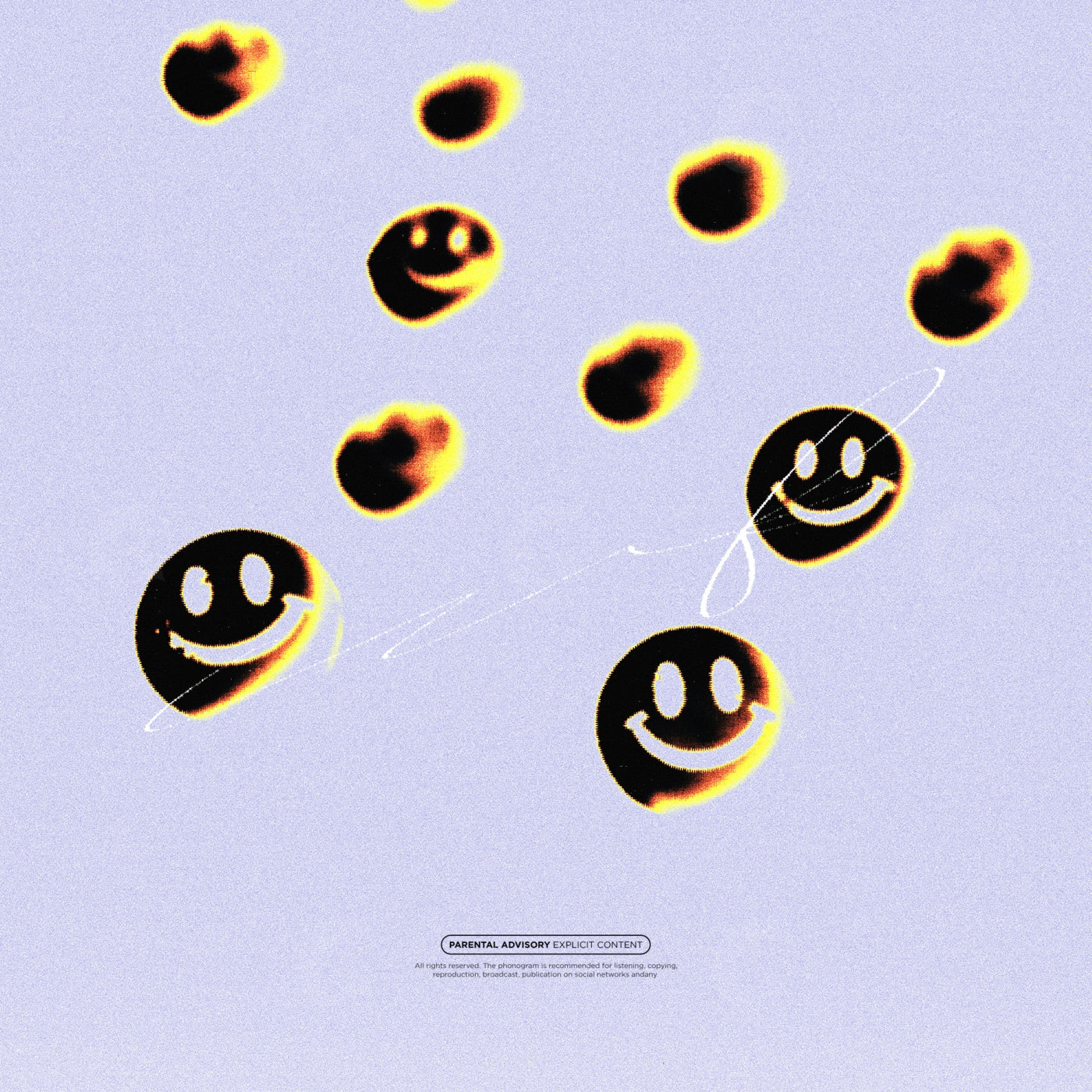 Smiling faces float