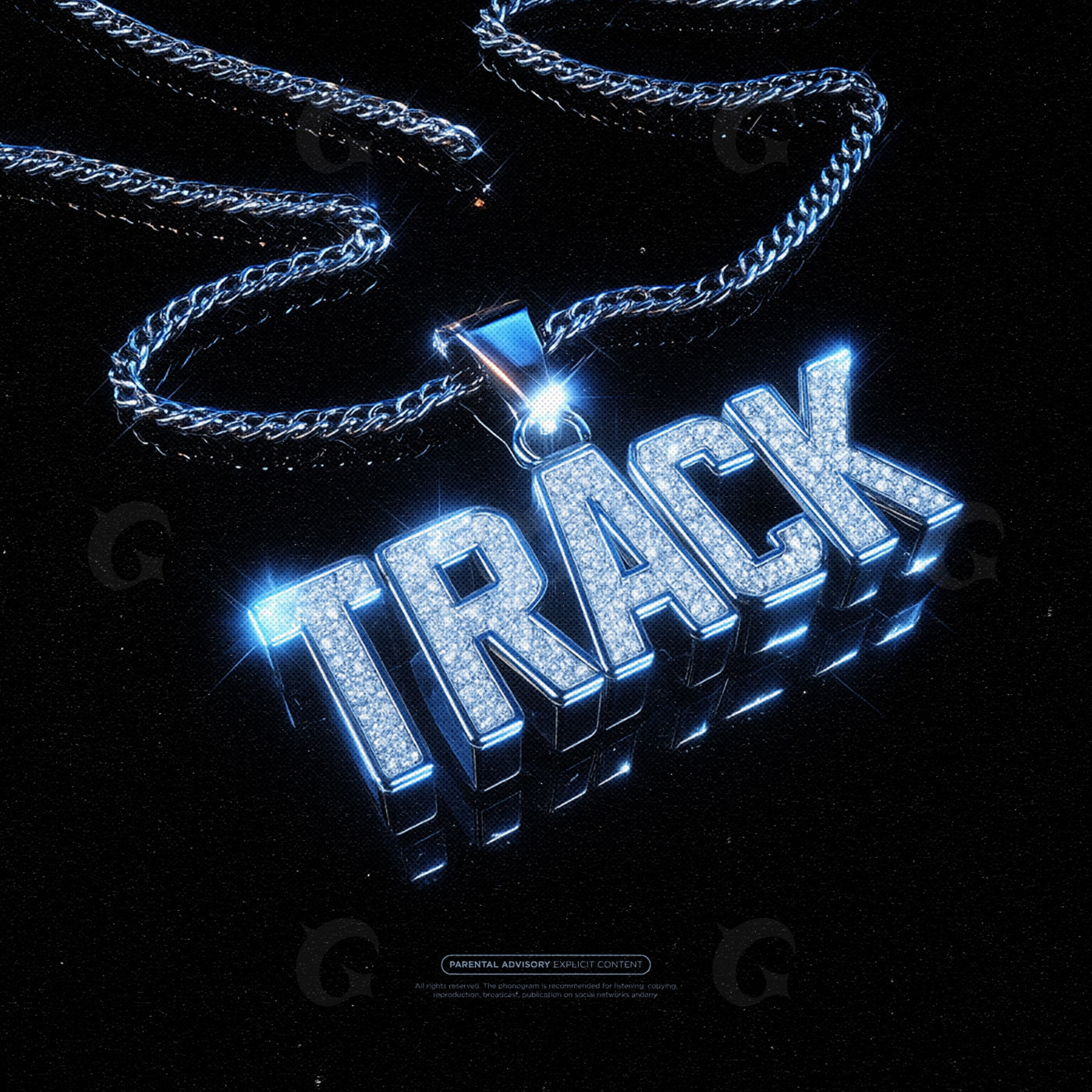 Iced track pendant