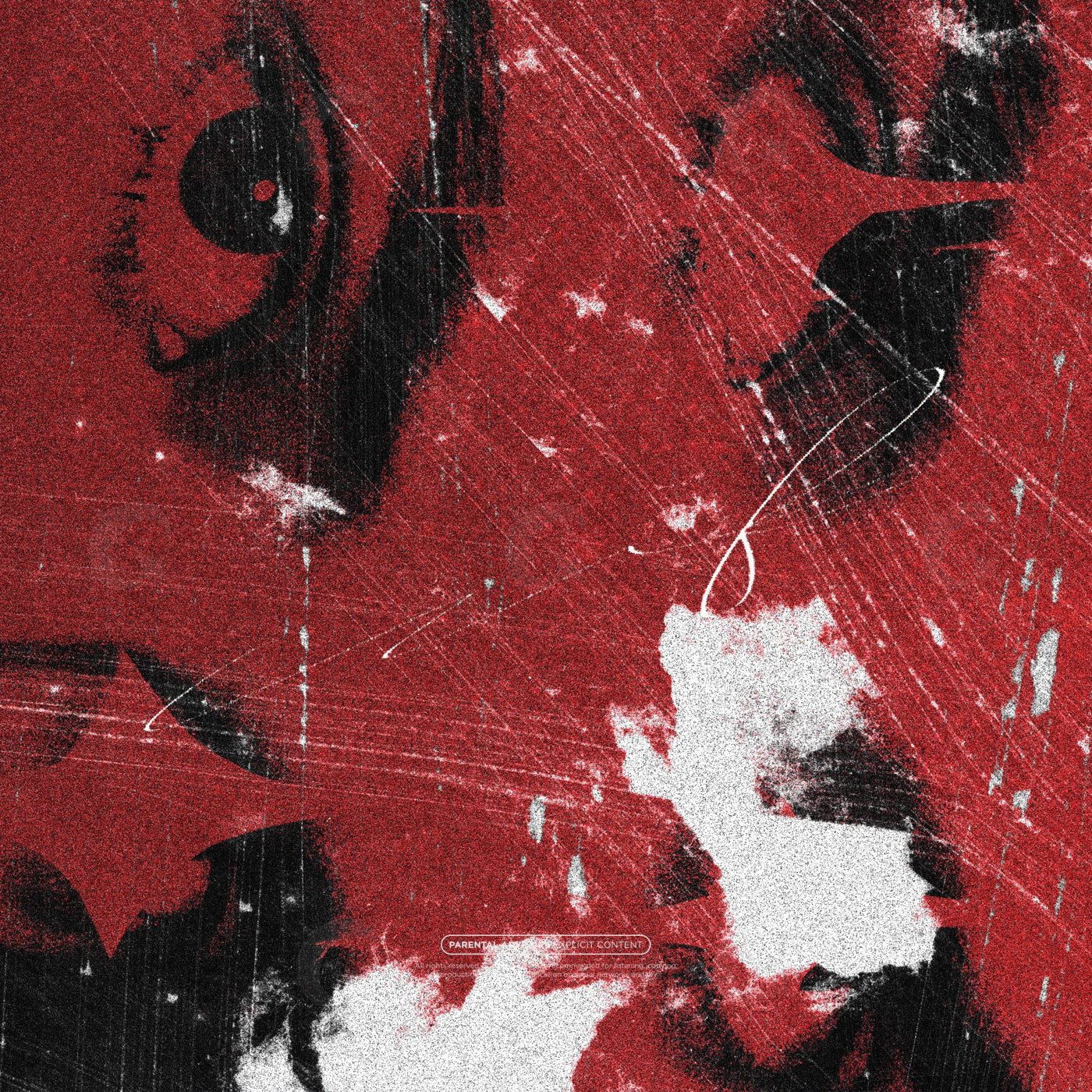 Eye amidst torn paper