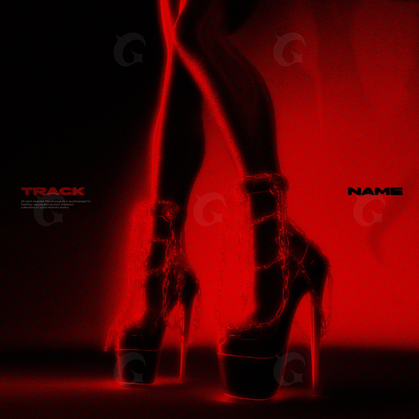 Chained stiletto heels