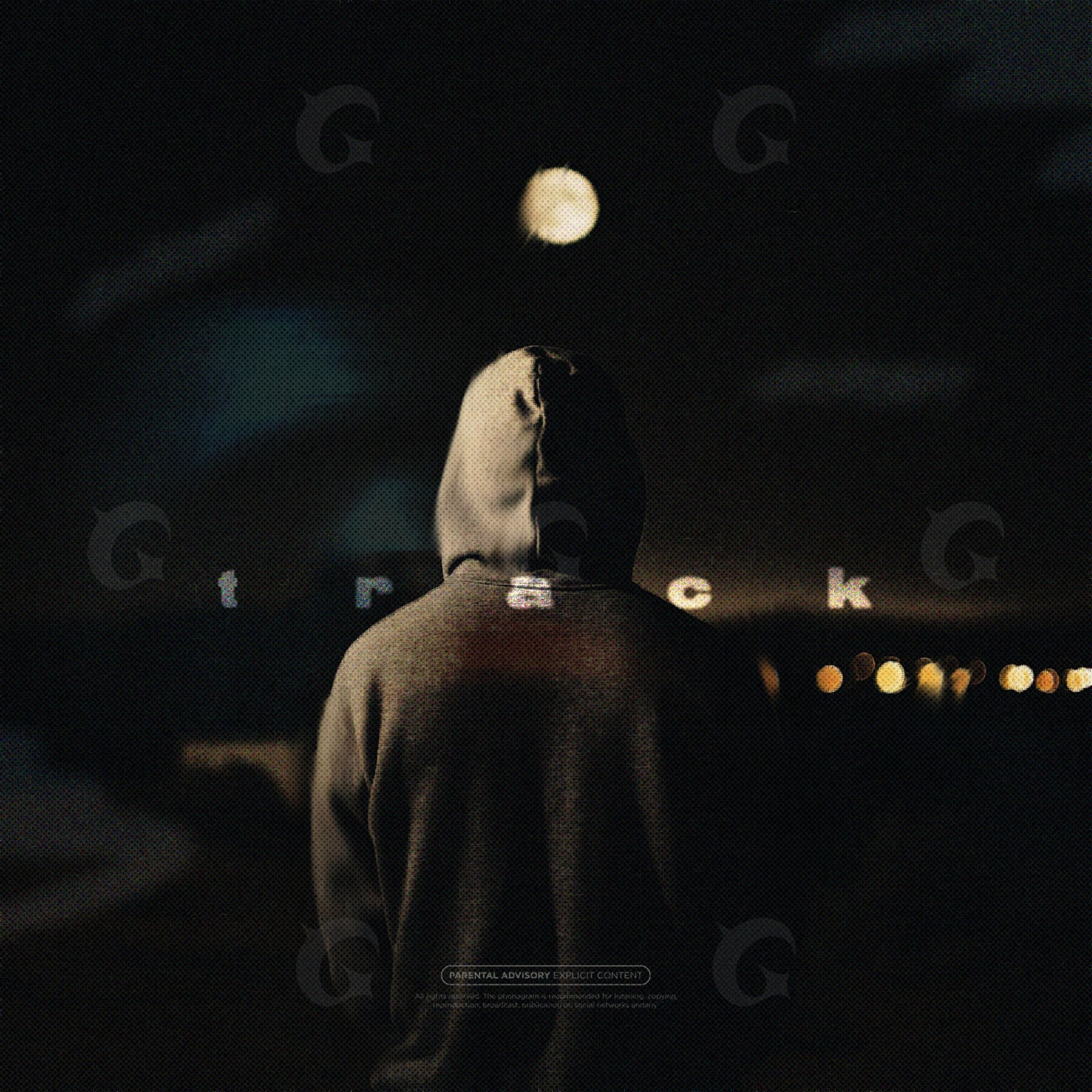 Hooded under moon