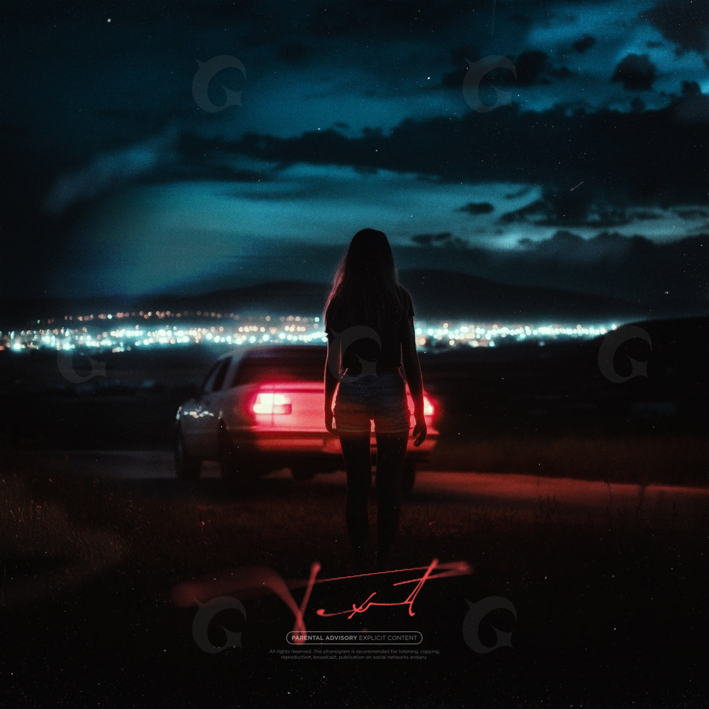 Midnight roadside farewell