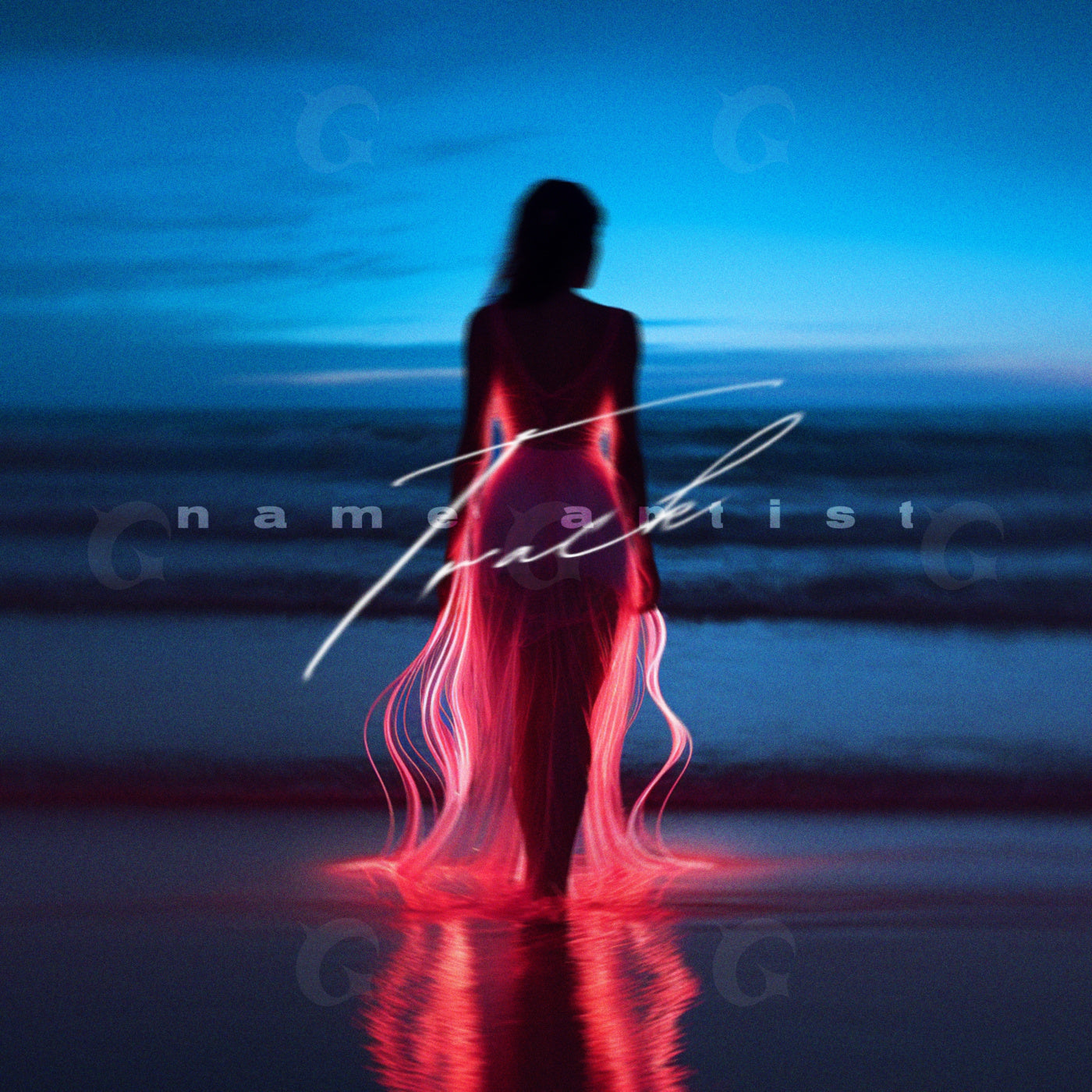 Neon shoreline walker