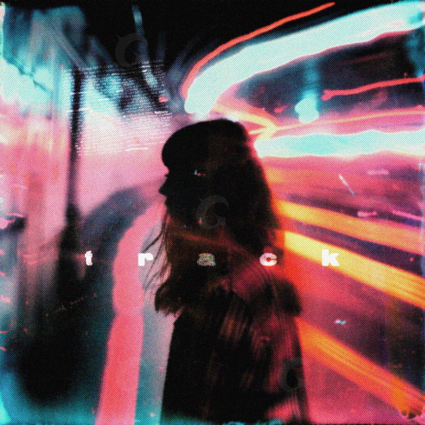 Neon city silhouette