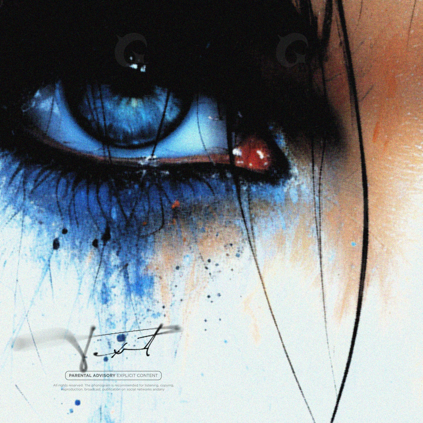 Iris under tear