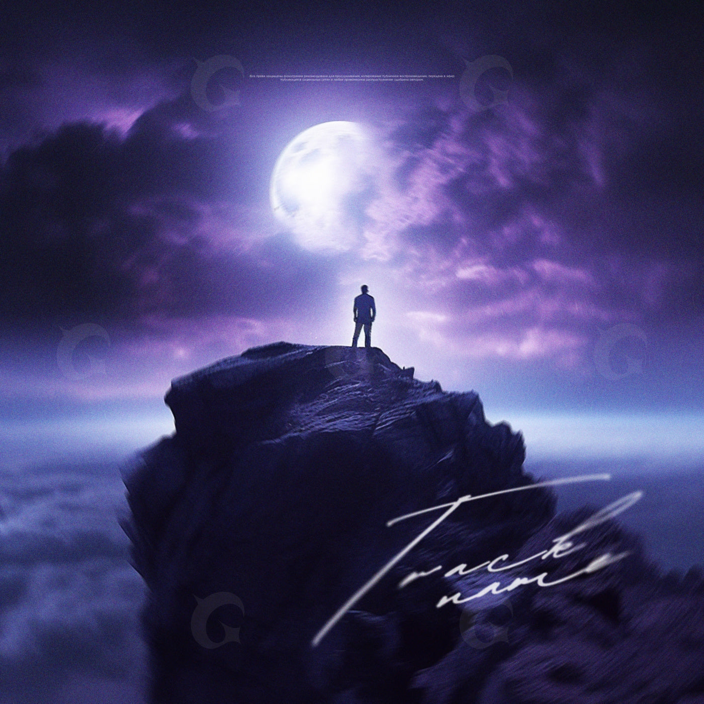Lone under moon