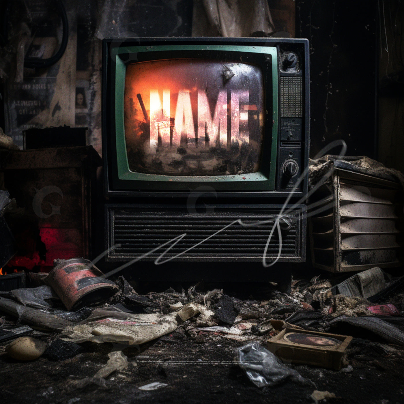 Flickering ruined television