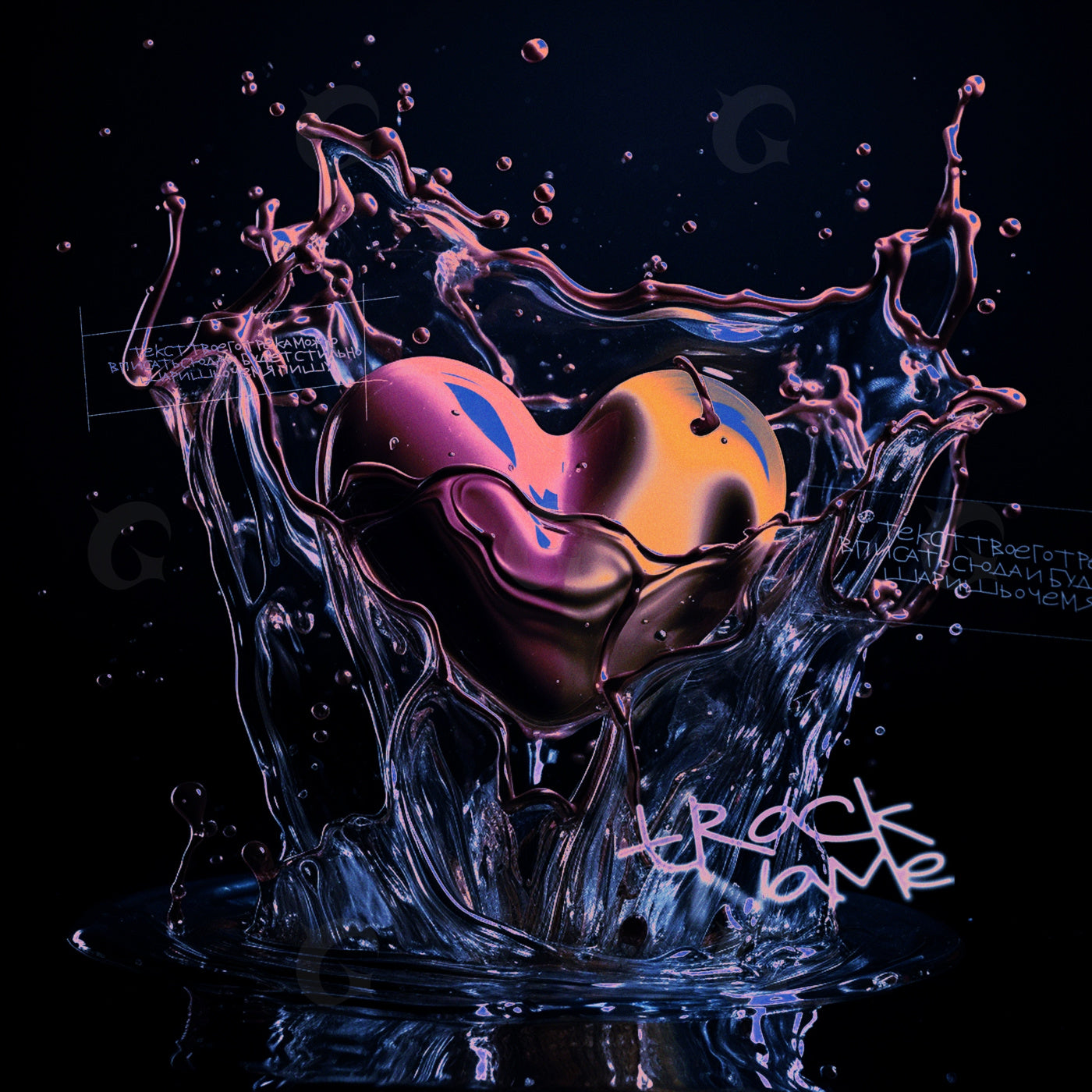 Heart splash moment