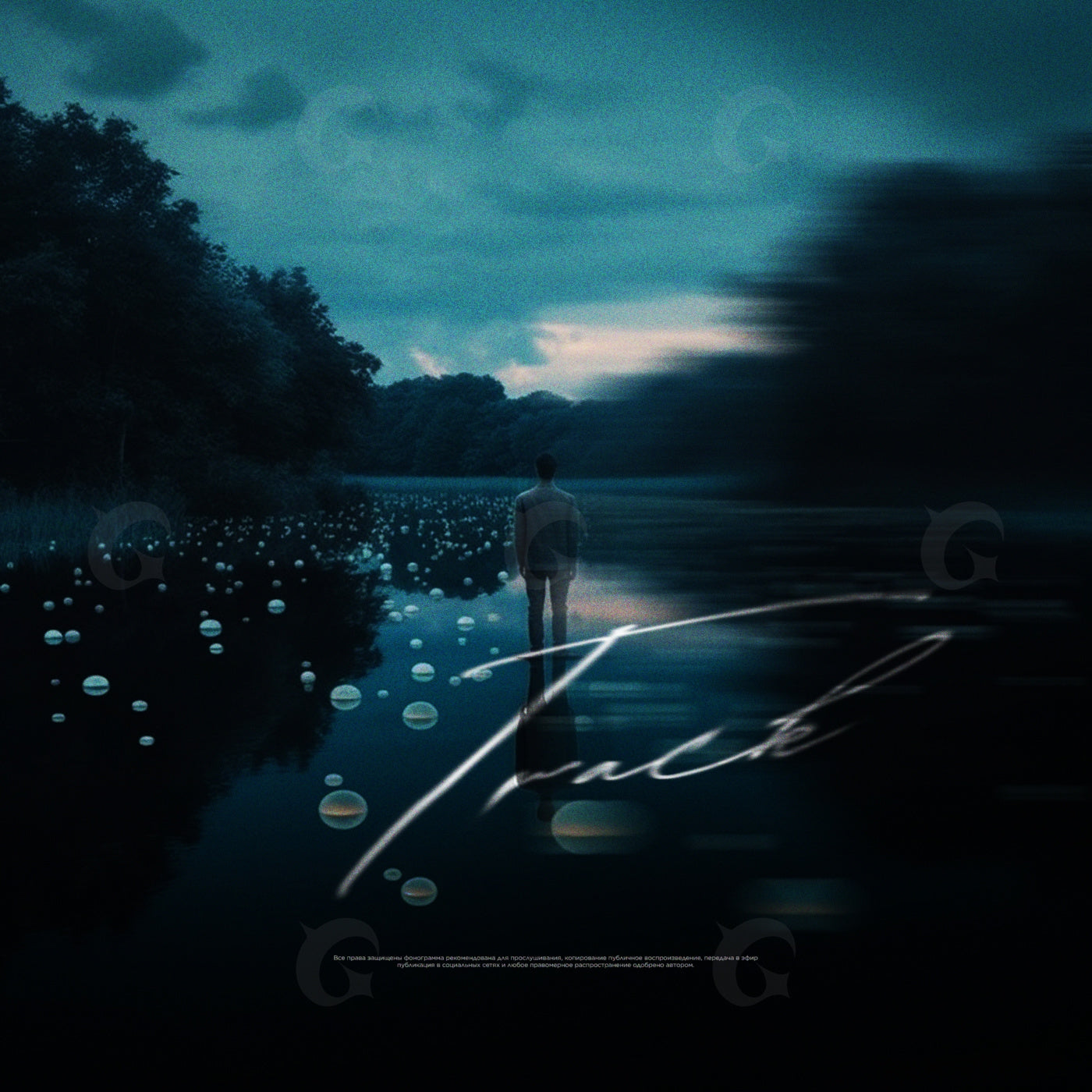 Man walking twilight