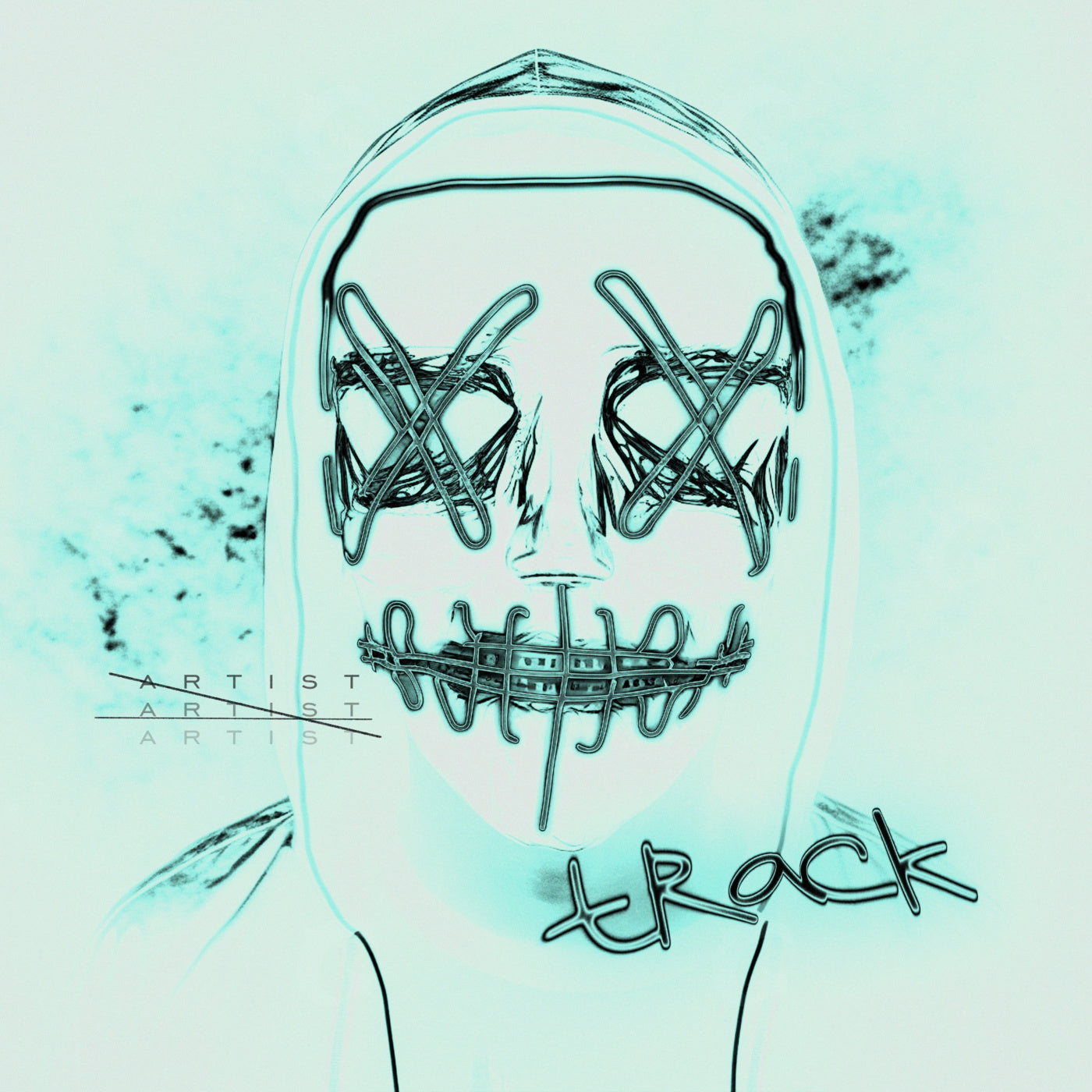 Stitched mouth mask