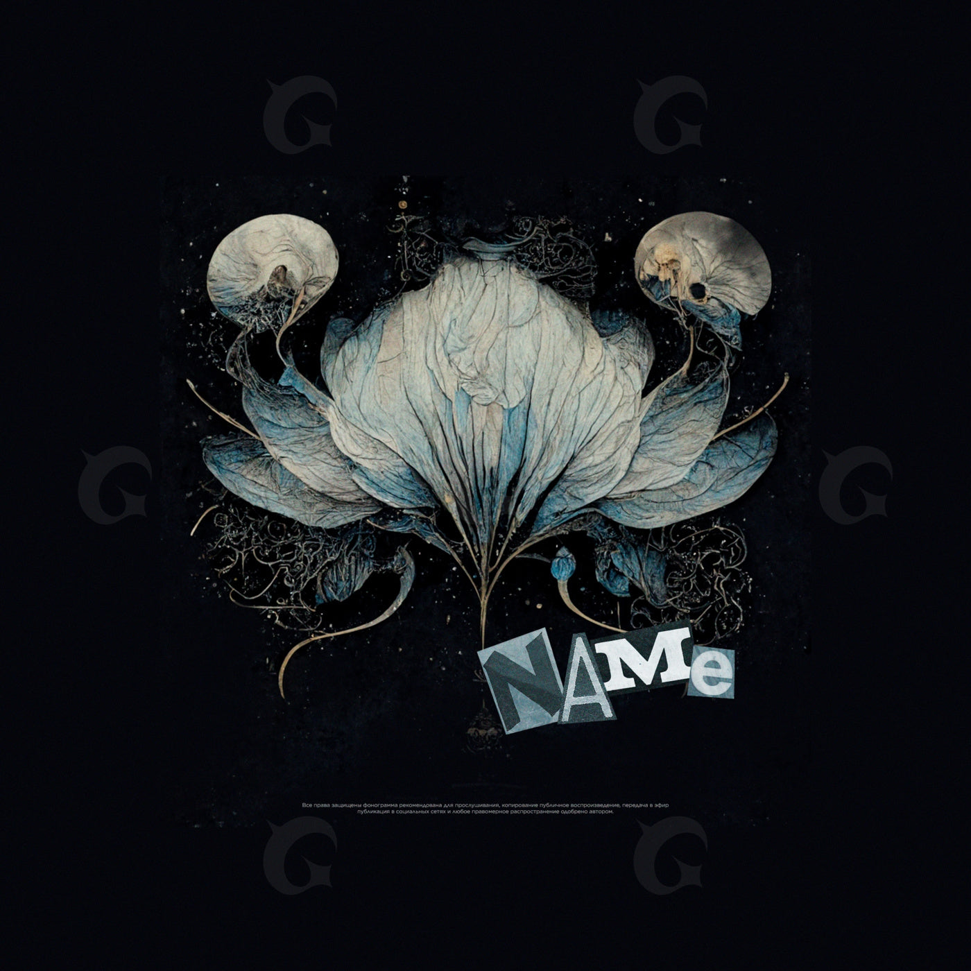 Blooming moonlight garden