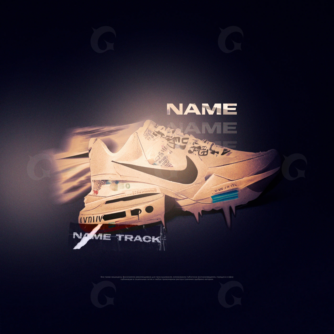 Swoosh running shoe