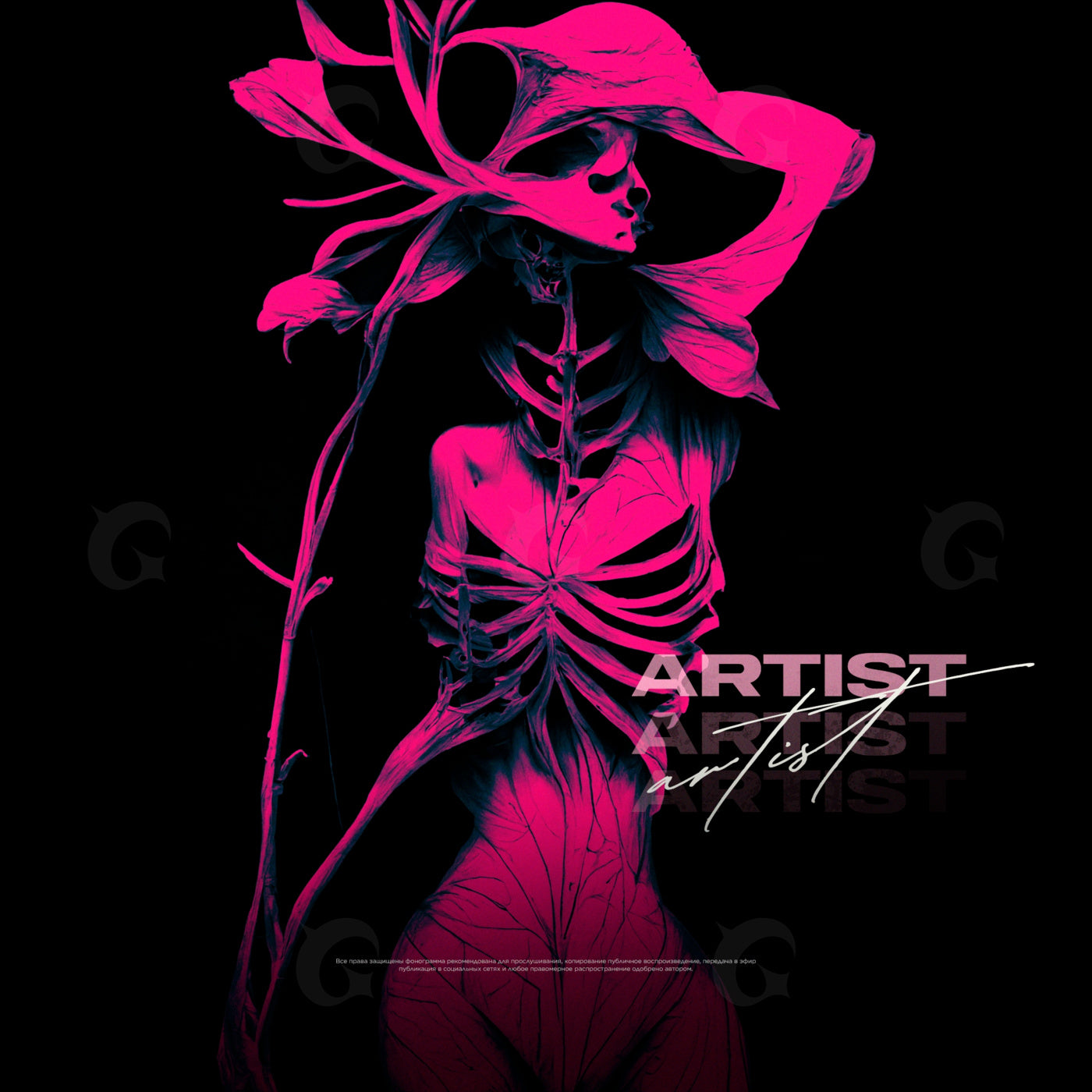 Floral skeleton muse