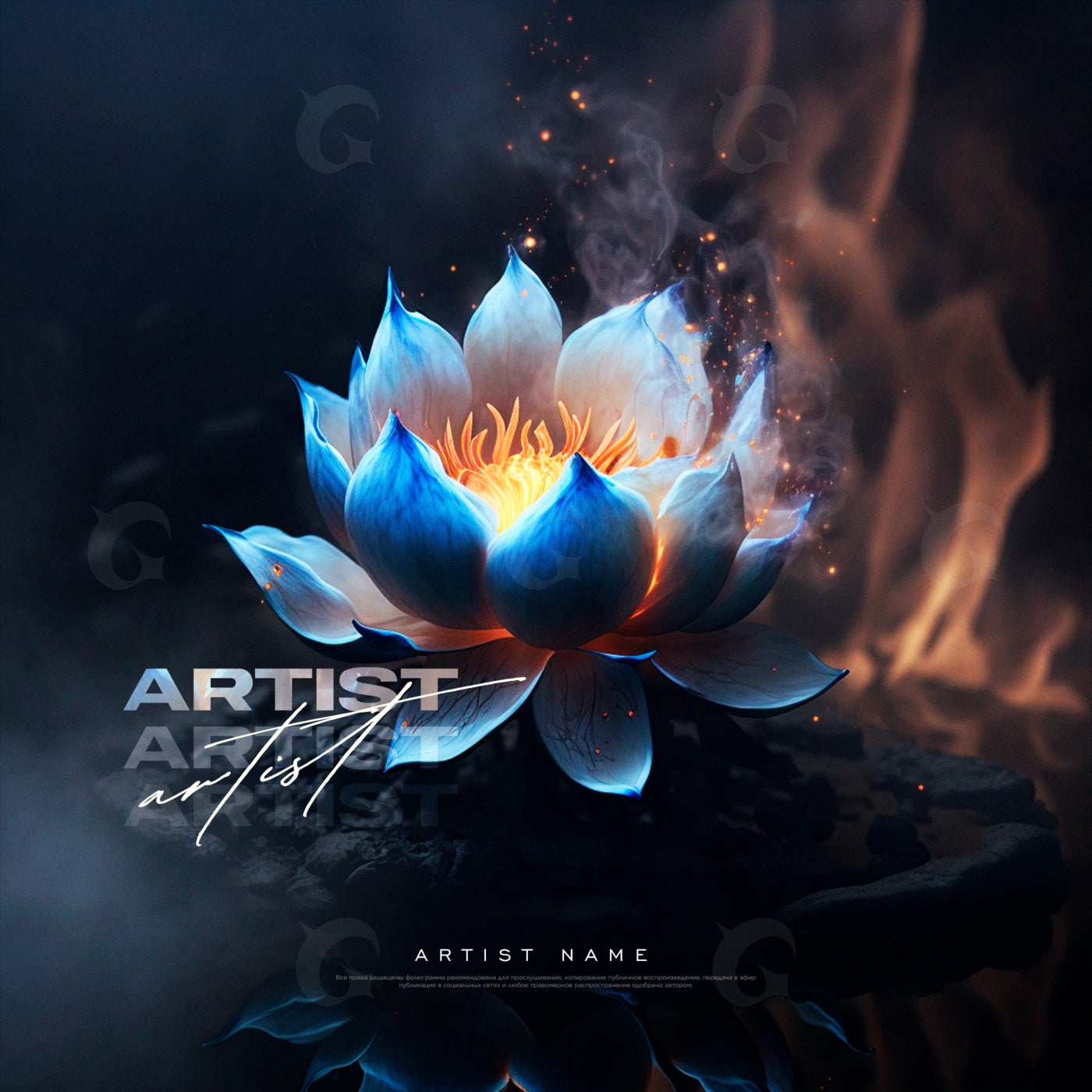 Lotus flame bloom