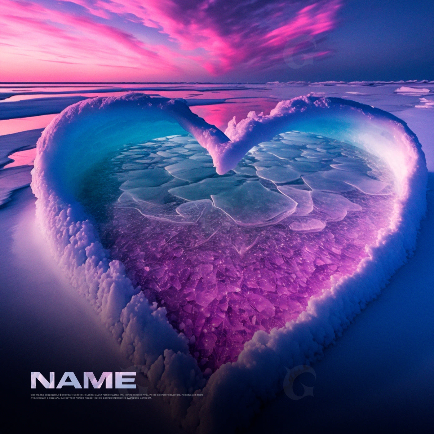 Frozen heart shore