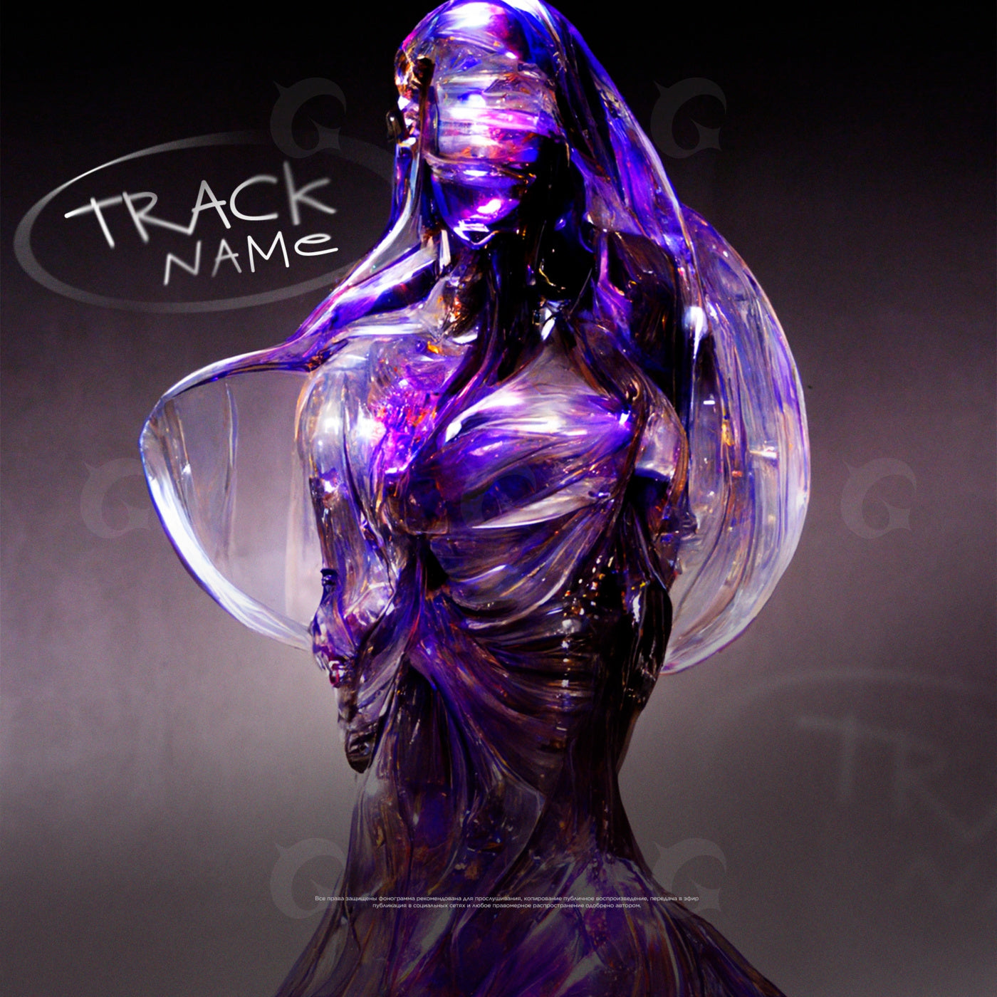 Veiled glass woman
