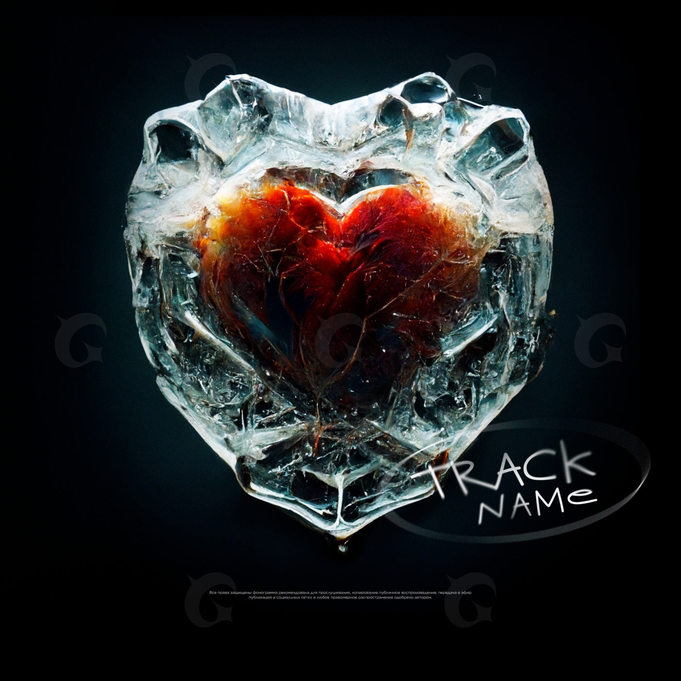 Frozen heart flame
