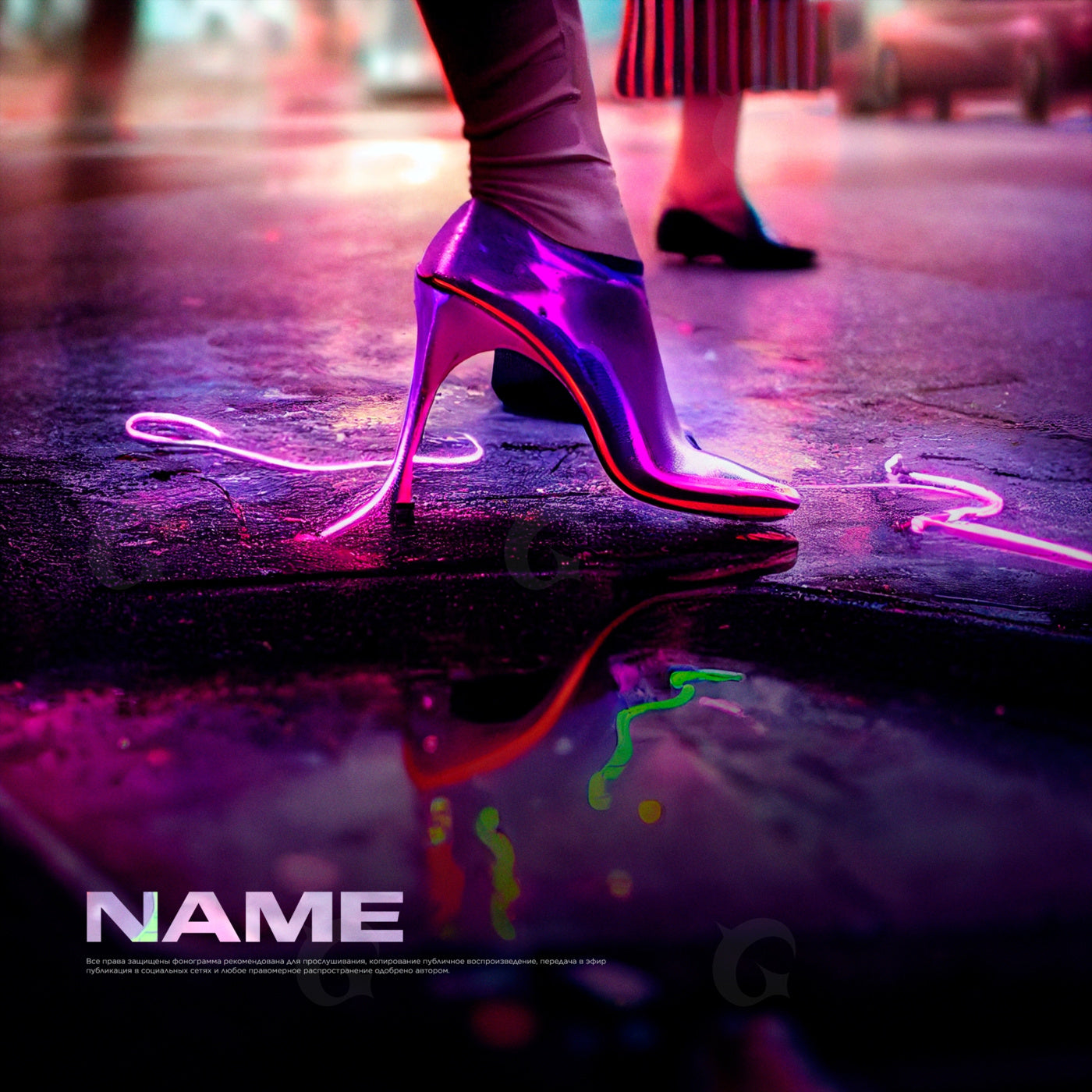 Neon stiletto night