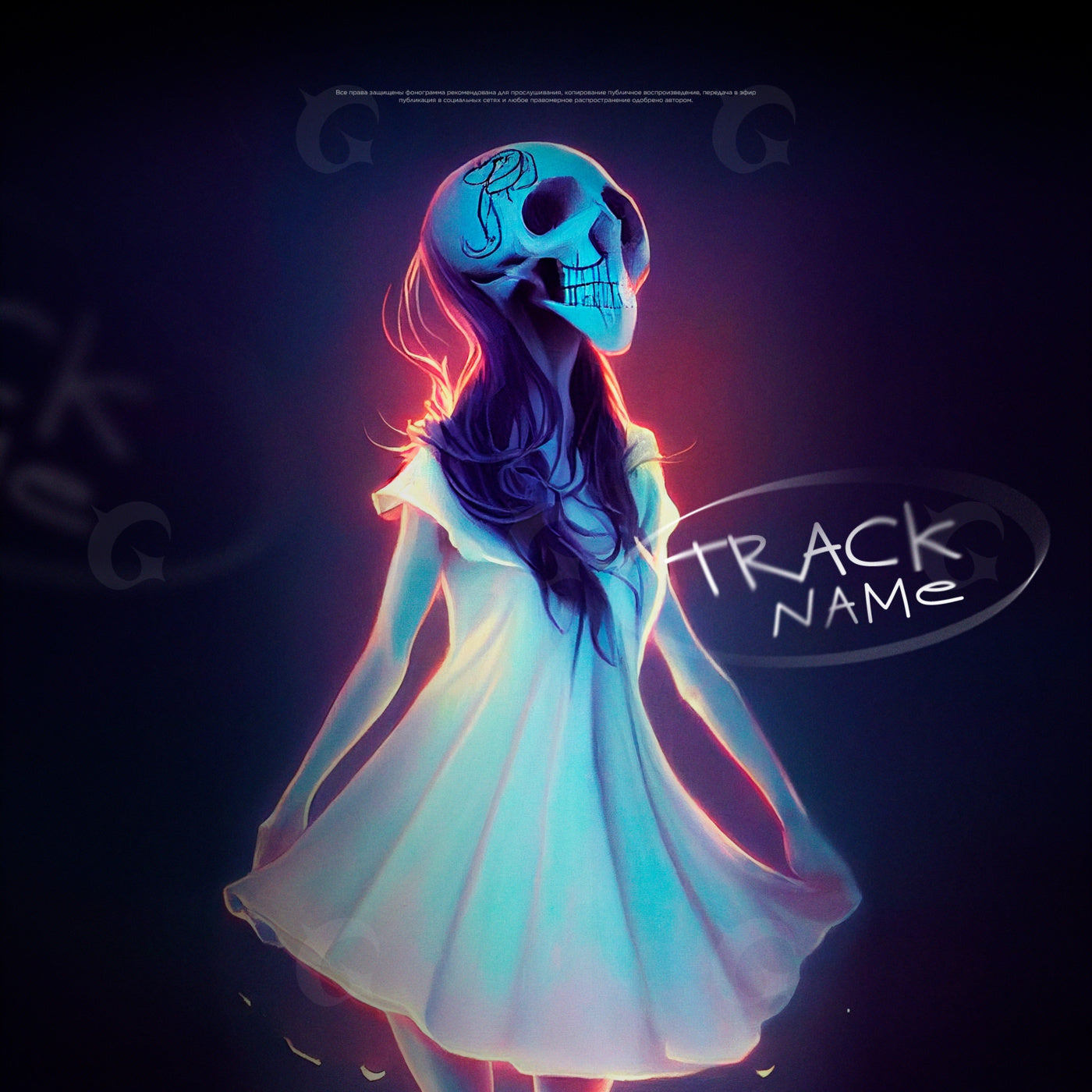 Skull faced girl