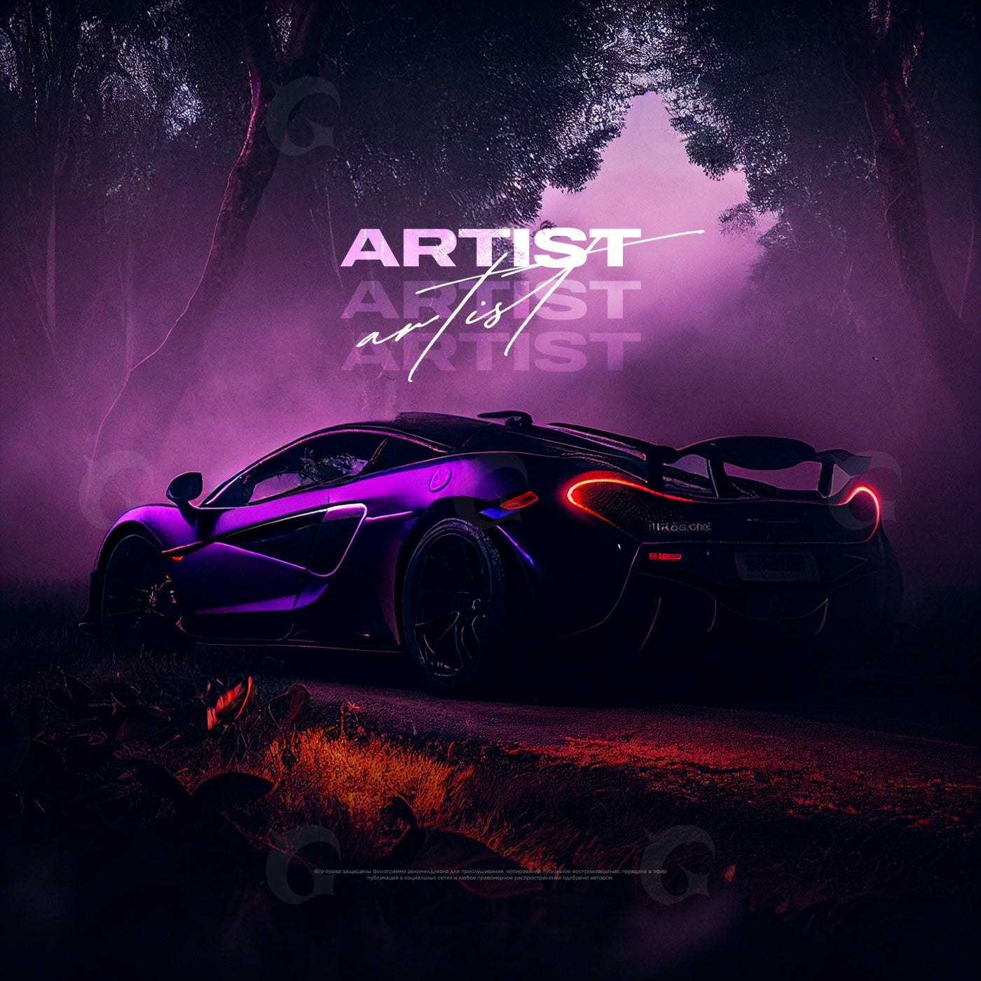 Midnight forest racer