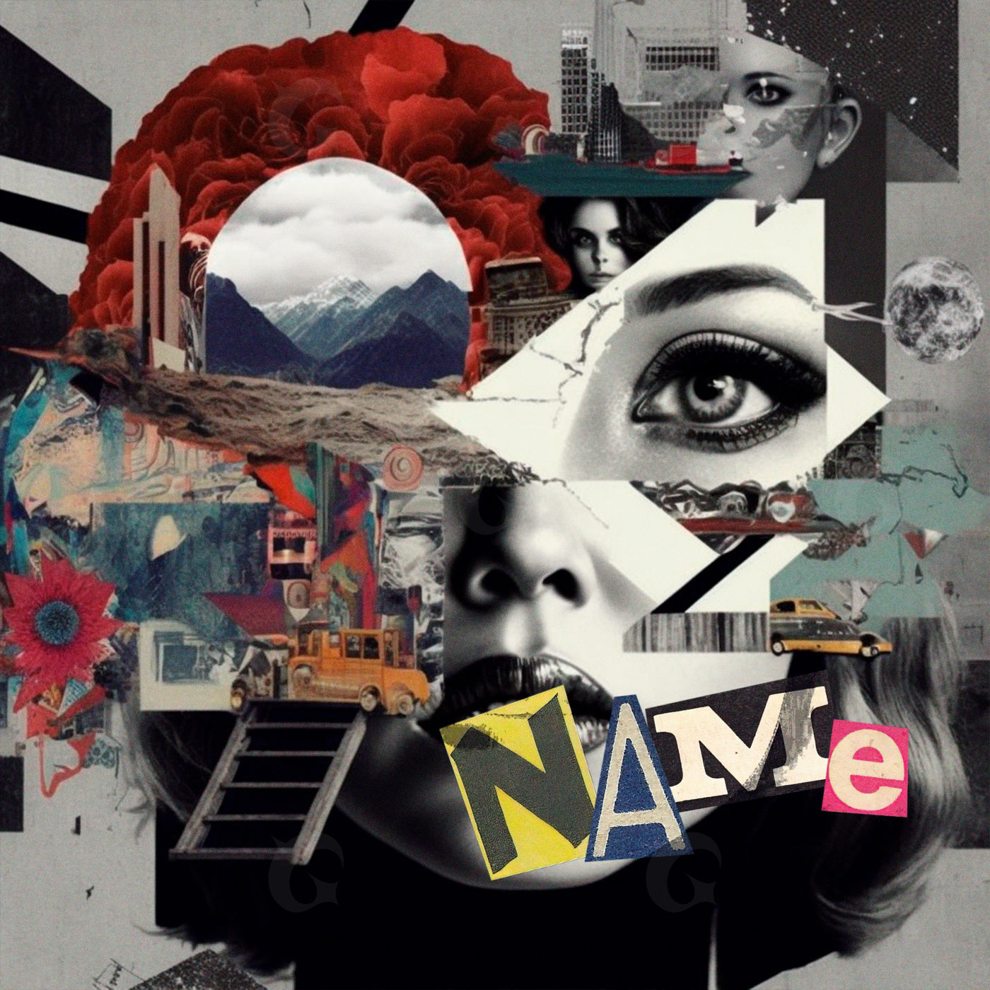 Surreal face montage
