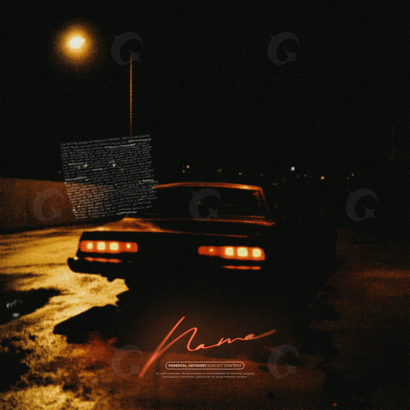Midnight car tailights