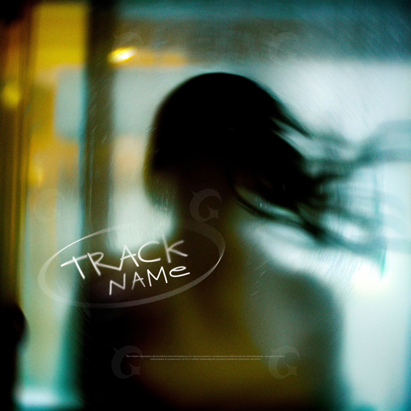Silhouette with hair