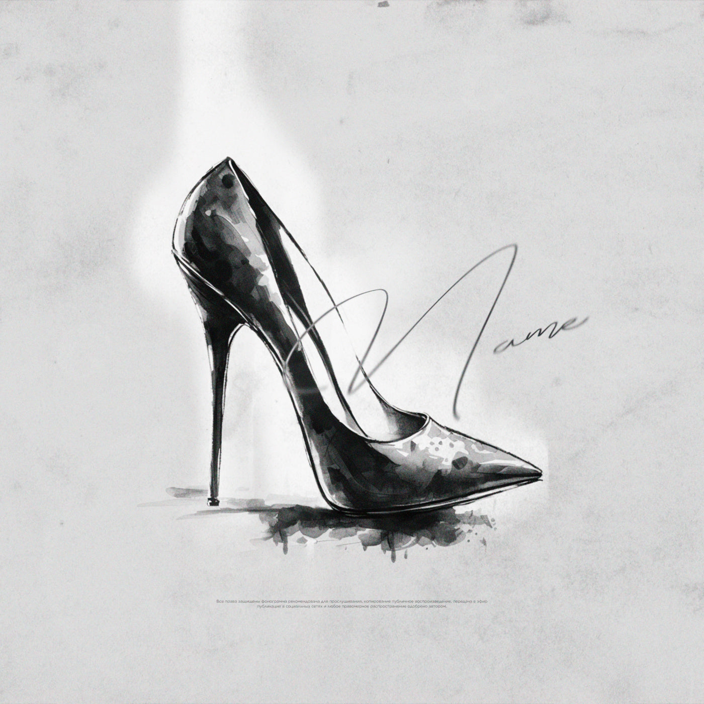 Stiletto on paper