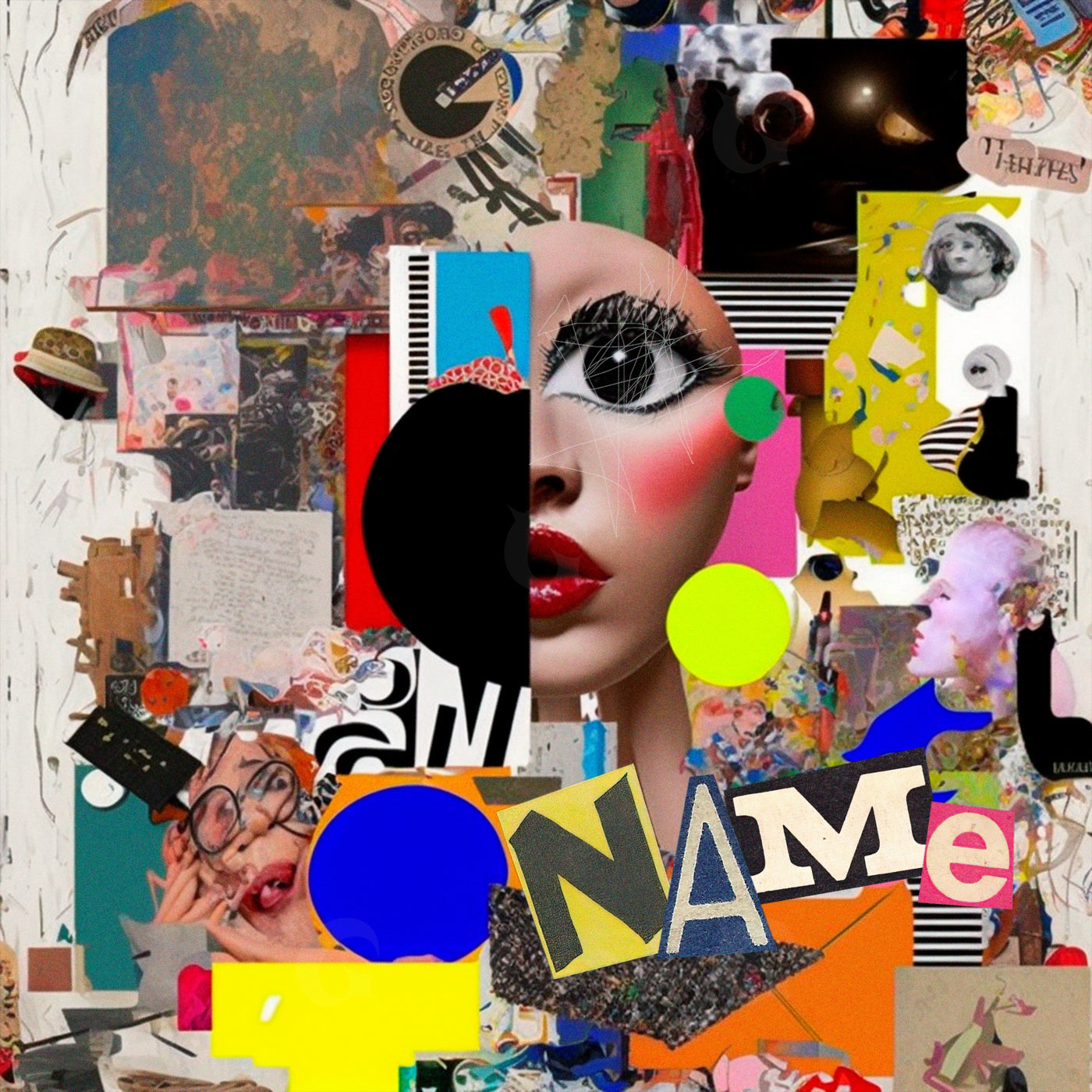 Fragmented fashion face