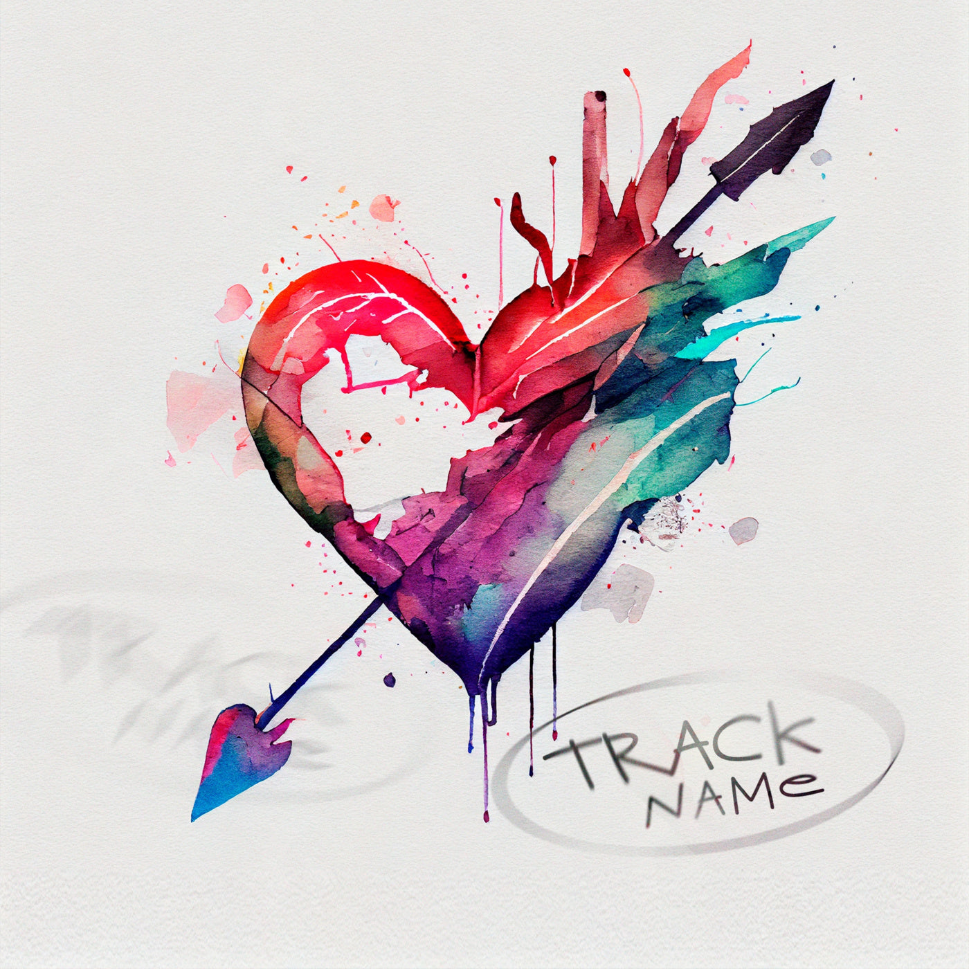 Arrow pierced heart
