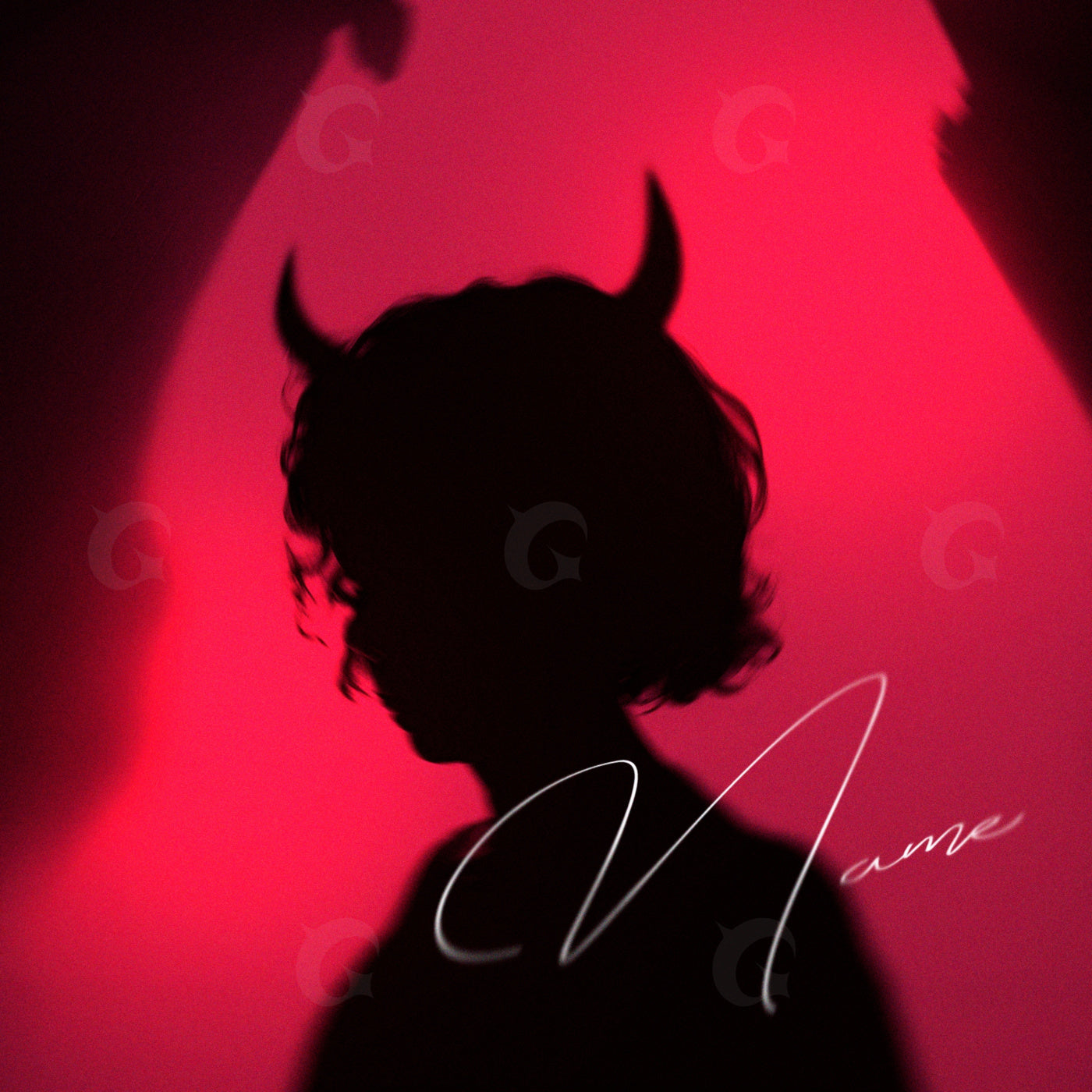 Shadowed horned silhouette