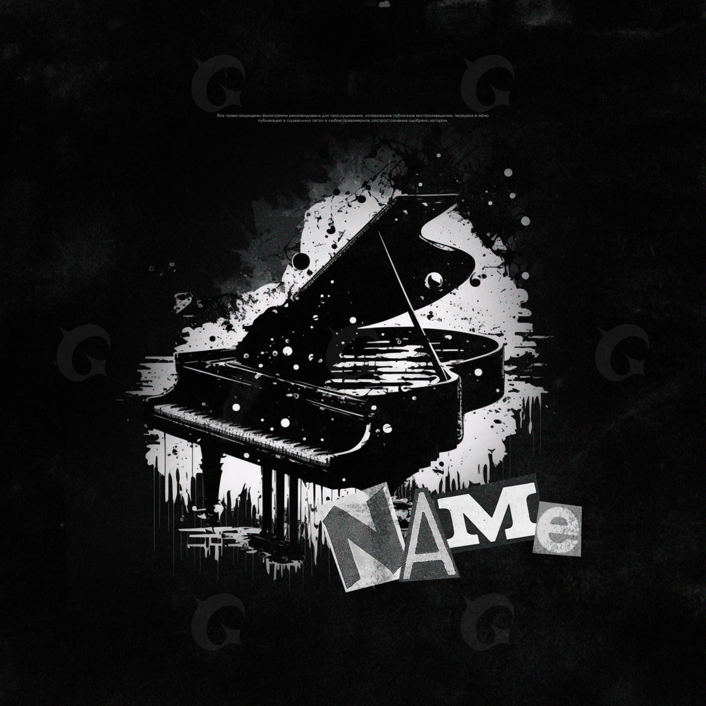 Midnight grand piano