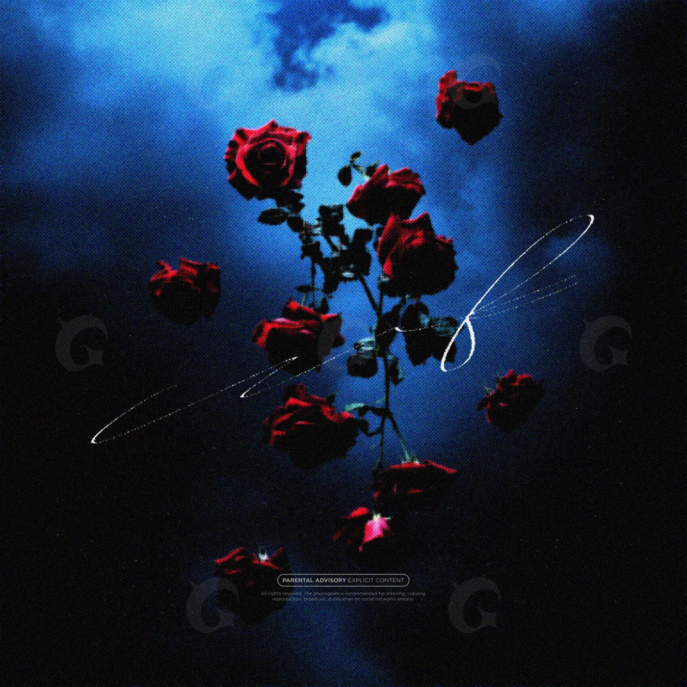 Falling rose bouquet