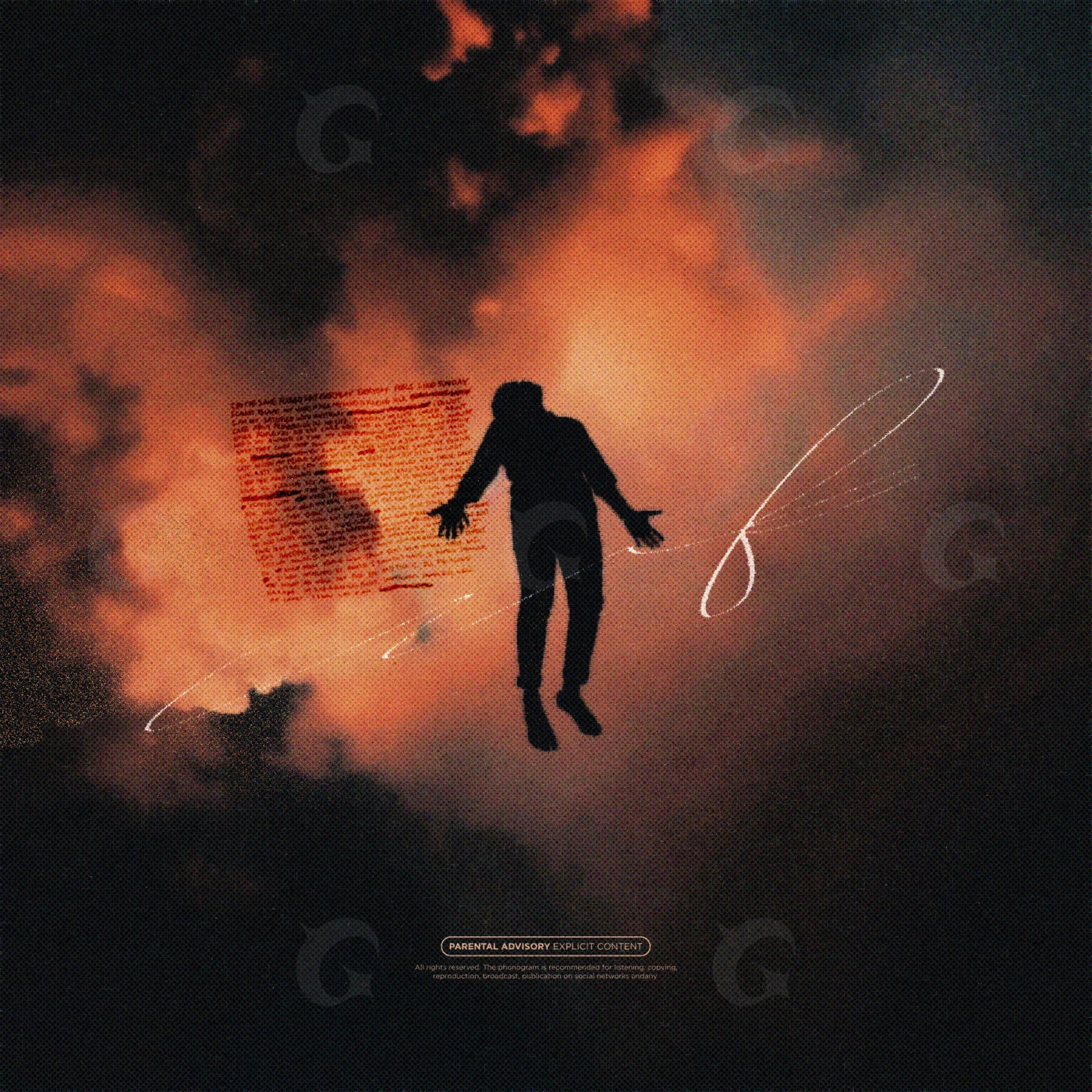 Floating against sky