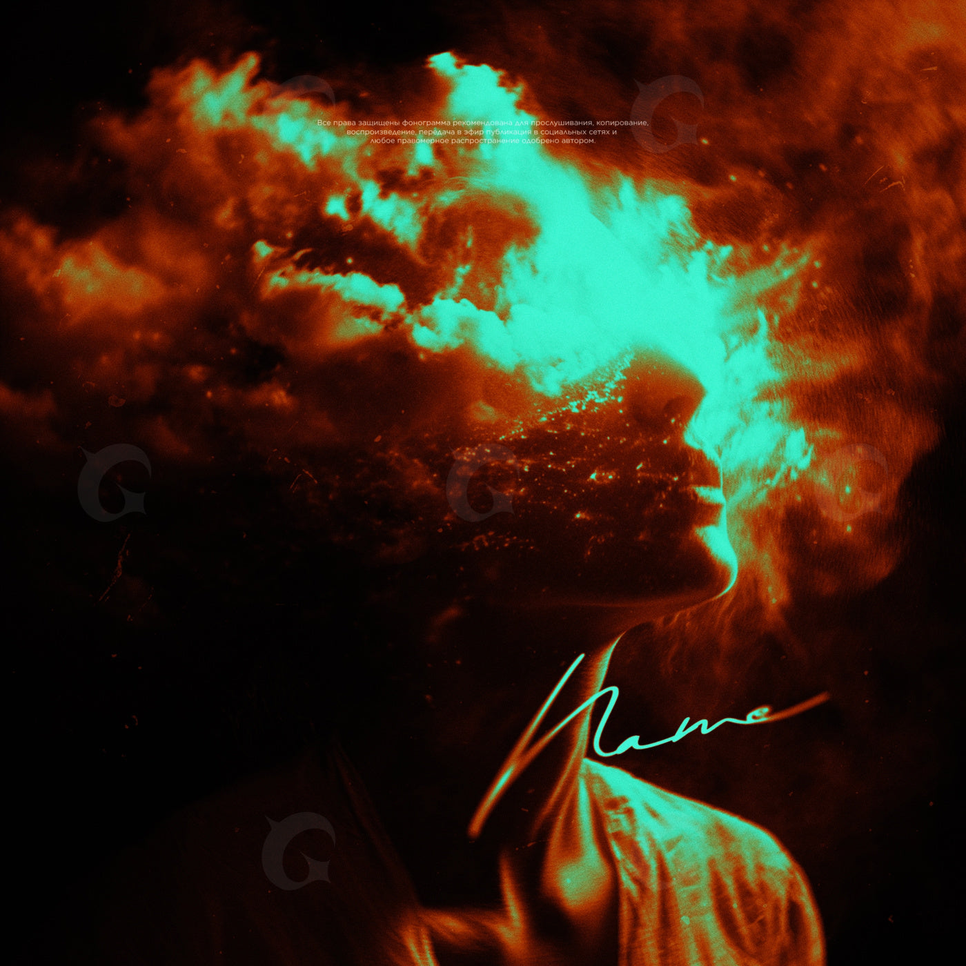 Woman with nebula